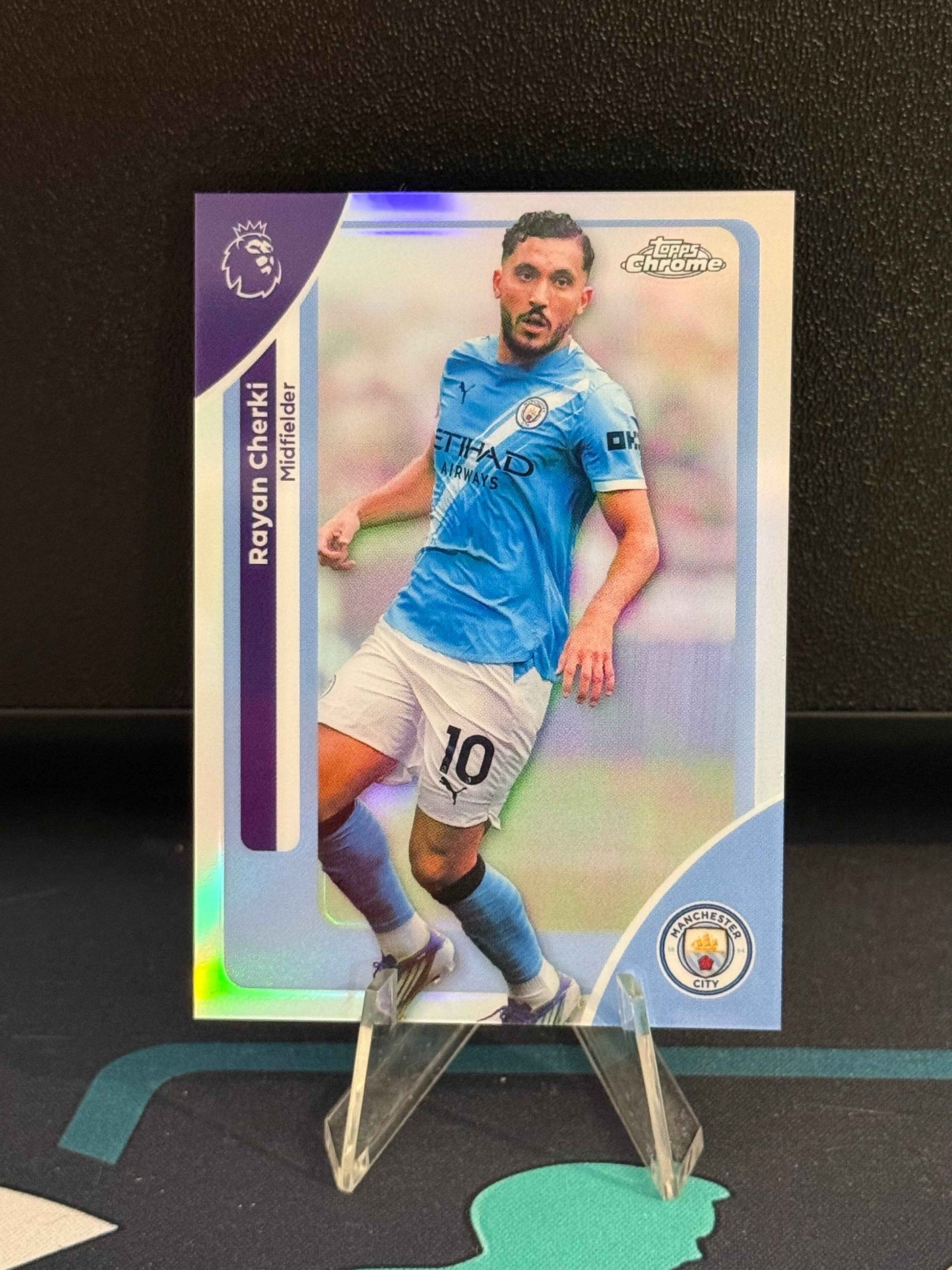 2025/2026 Topps Chrome Premier League Rayan Cherki Refractor Parallel