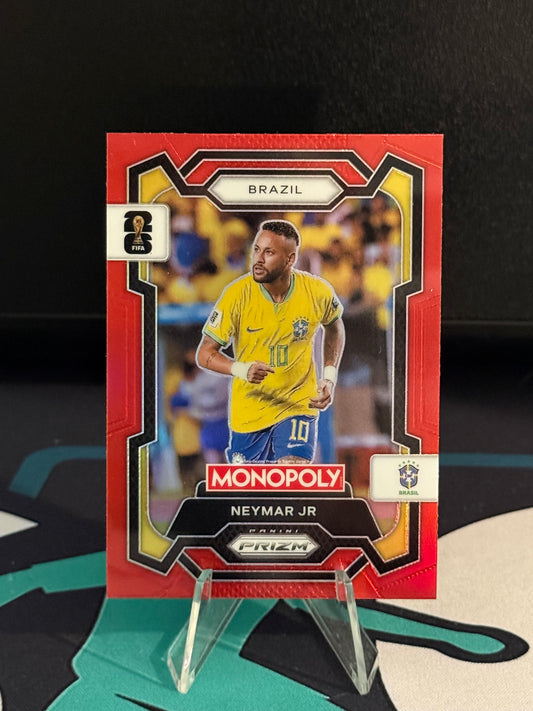 2026 Panini Monopoly Prizm FIFA World Cup Neymar Red Parallel