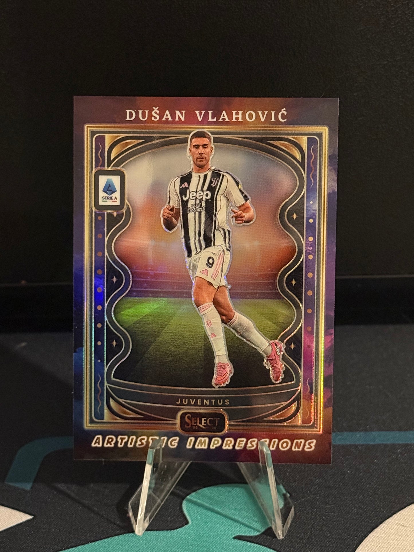 2025/2026 Panini Select Serie A Dusan Vlahovic Artistic Impressions Case Hit