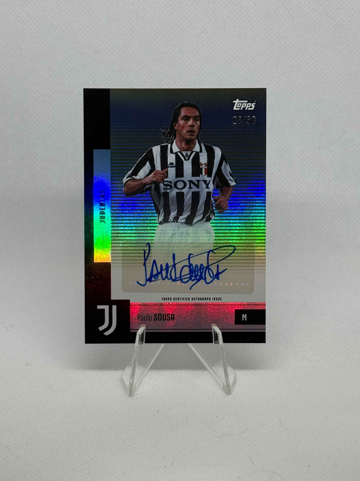 2025/2026 Topps Juventus Team Set Paulo Sousa Autograph Gold Parallel /50