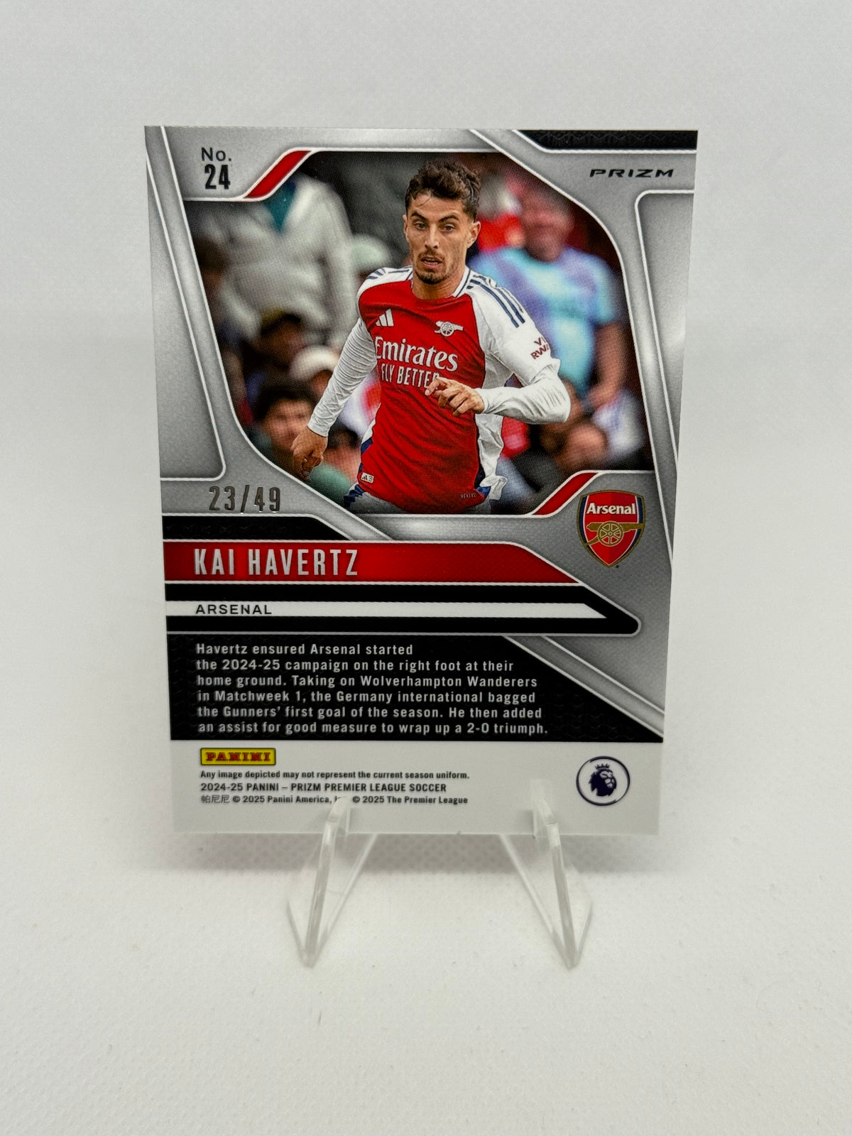2024/2025 Panini Prizm Premier League Kai Havertz Red Breakaway Parallel /49