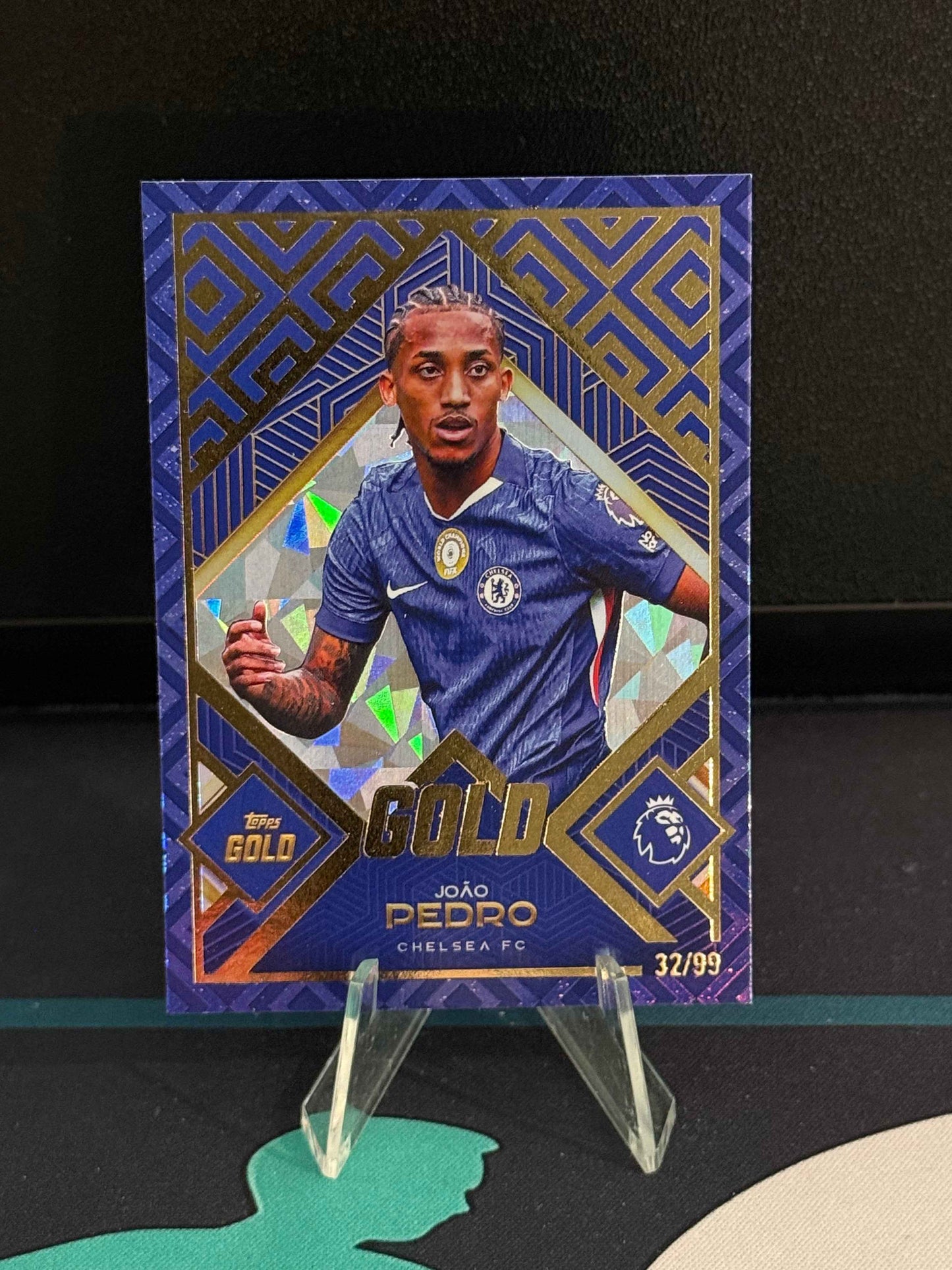 2025/2026 Topps Gold Premier League Joao Pedro Blue Parallel /99