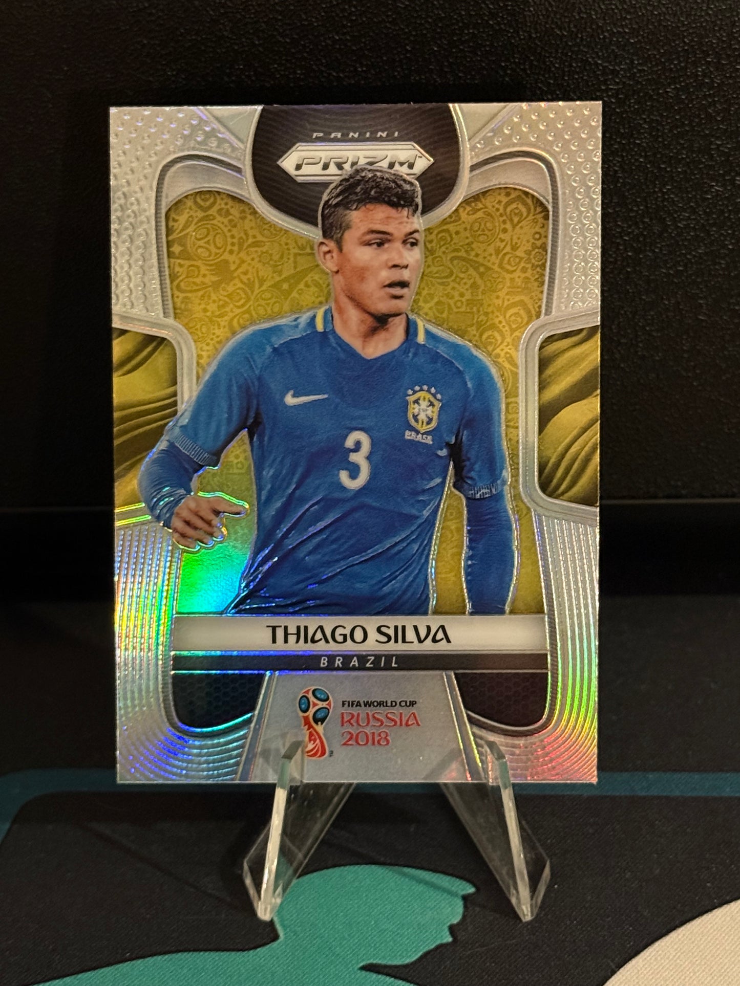 2018 Panini Prizm World Cup Thiago Silva Silver Parallel