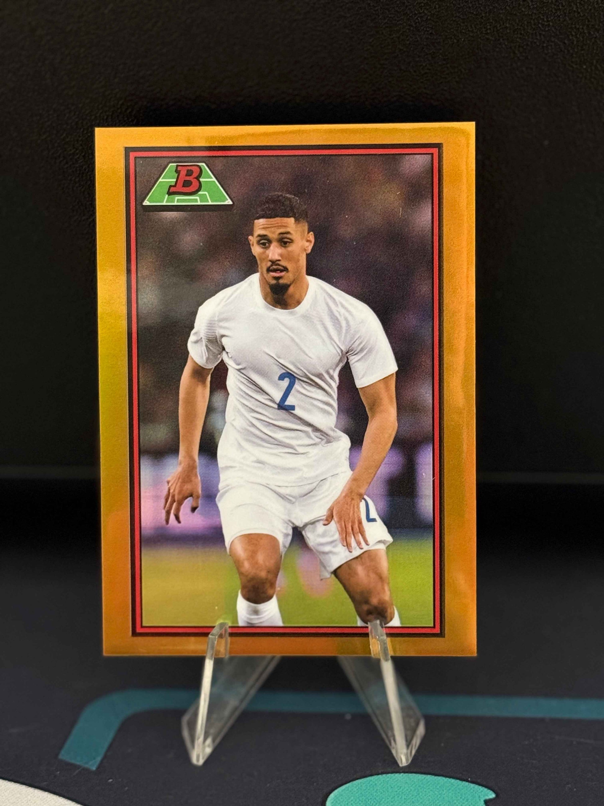 2022-2023 Topps Bowman Chrome U21 William Saliba 1989 Bowman RC Gold Parallel /50