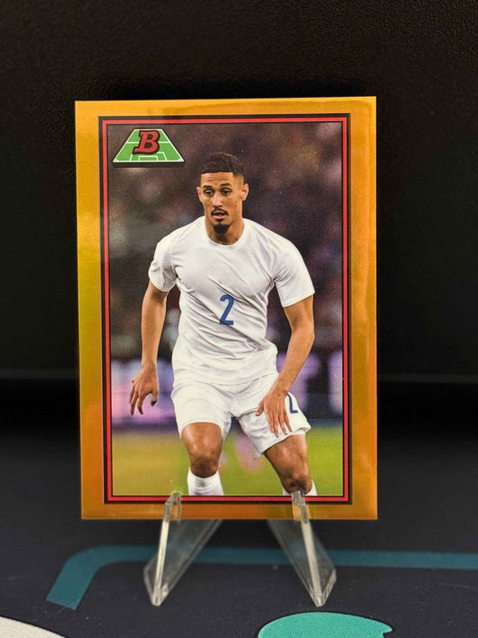 2022-2023 Topps Bowman Chrome U21 William Saliba 1989 Bowman RC Gold Parallel /50