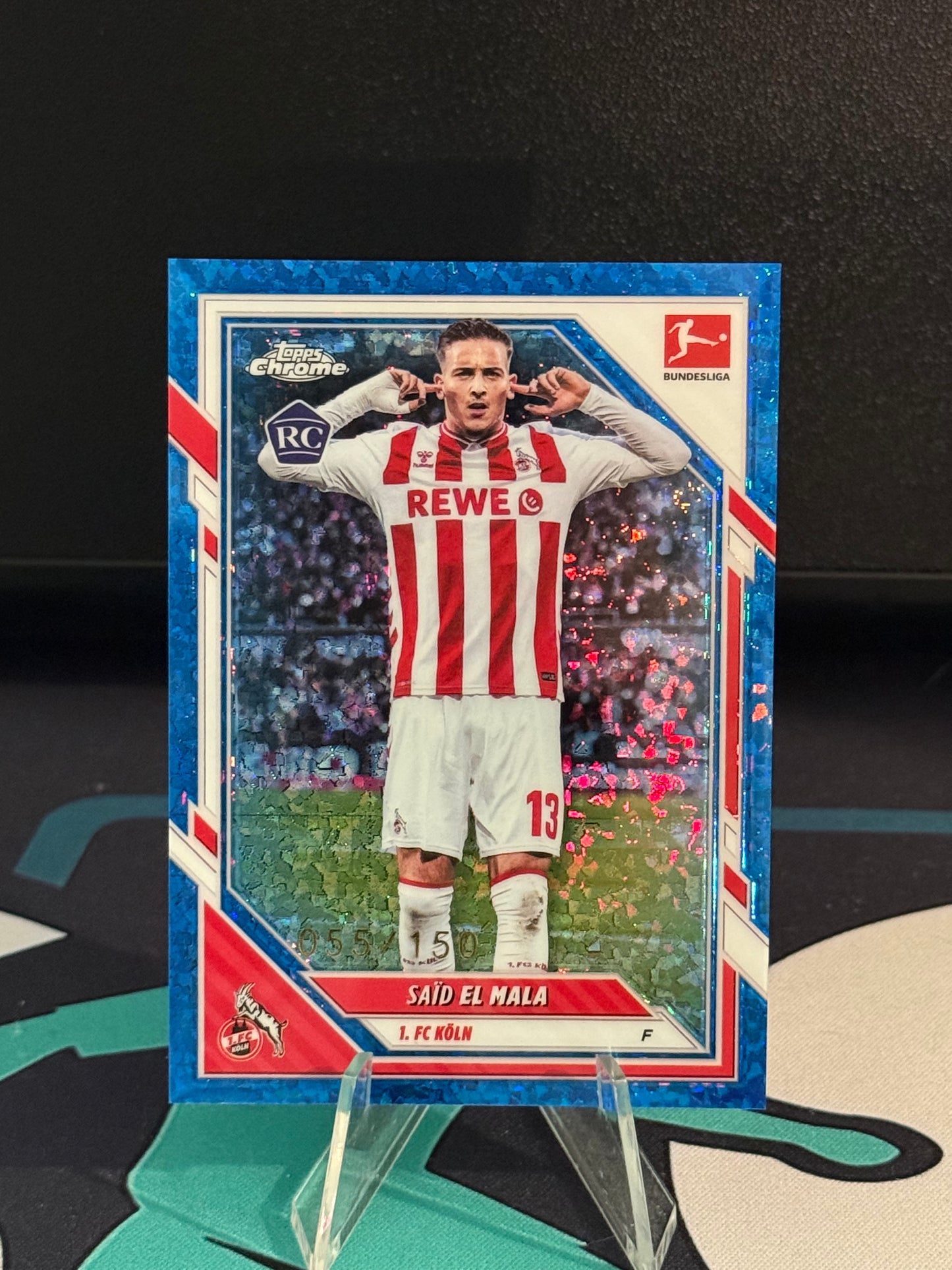 2025/2026 Topps Chrome Bundesliga Said El Mala RC Blue Parallel /150