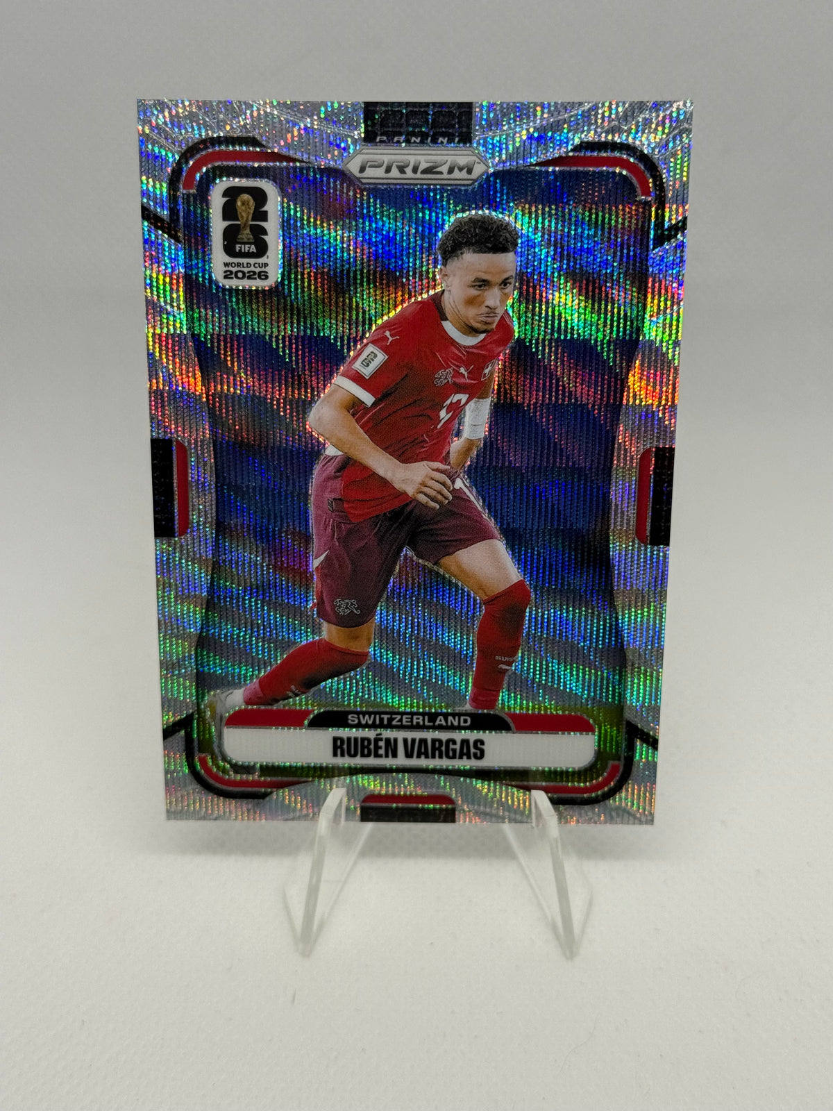 2026 Panini Prizm World Cup Ruben Vargas Wave Parallel
