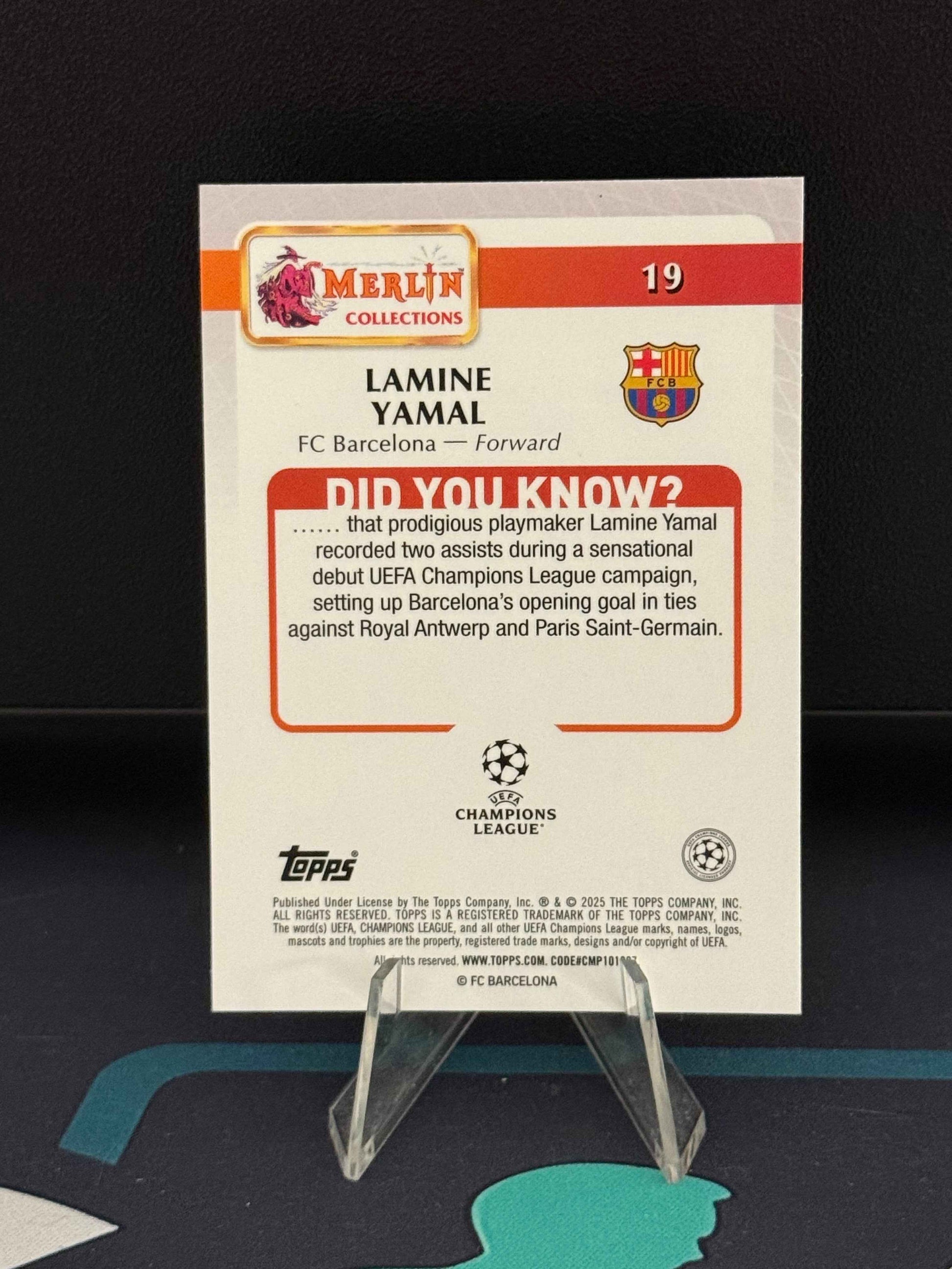 2024/2025 Topps Merlin UCC Lamine Yamal
