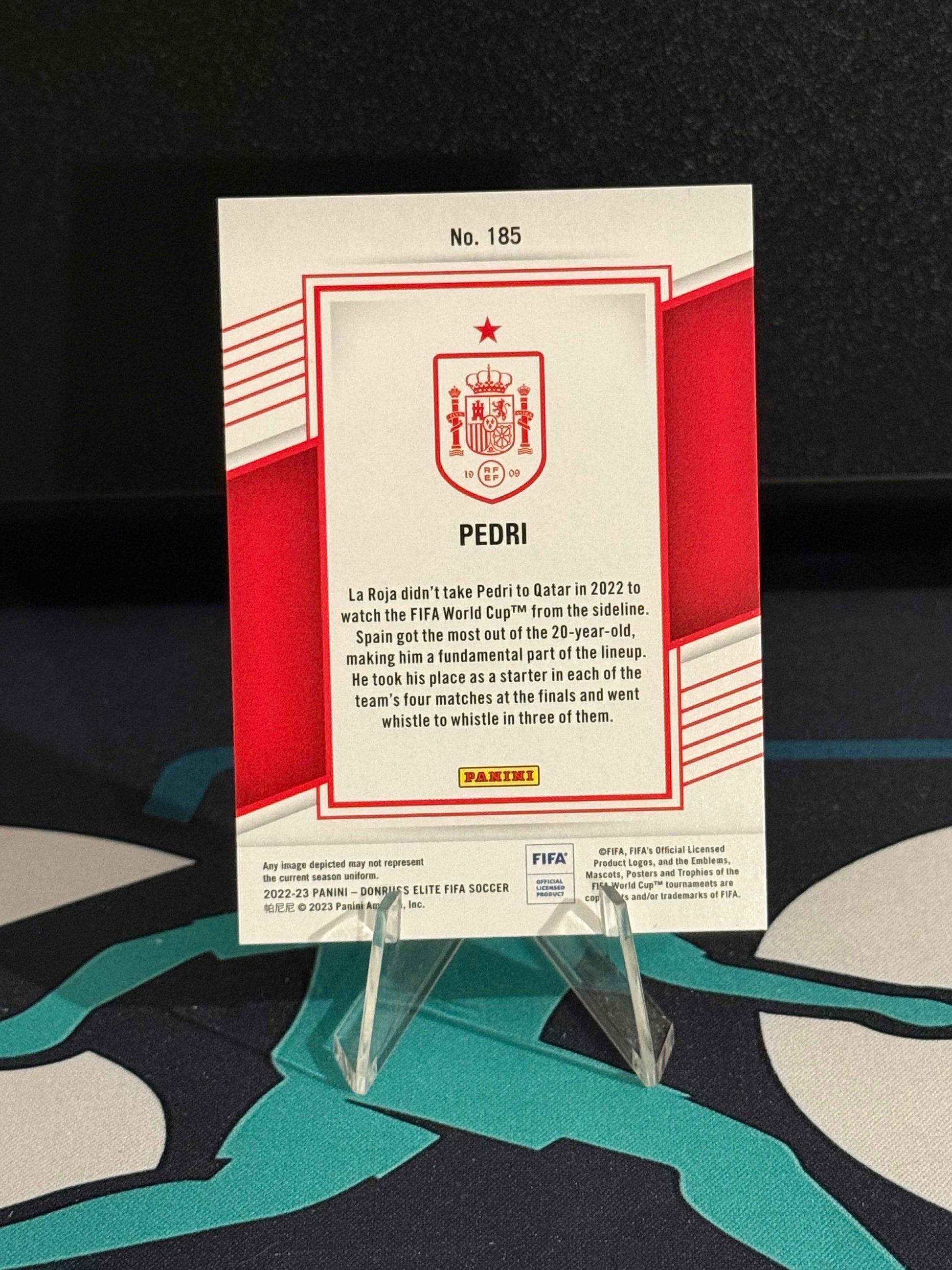 2022/2023 Panini Donruss Elite Pedri Red Disco Parallel
