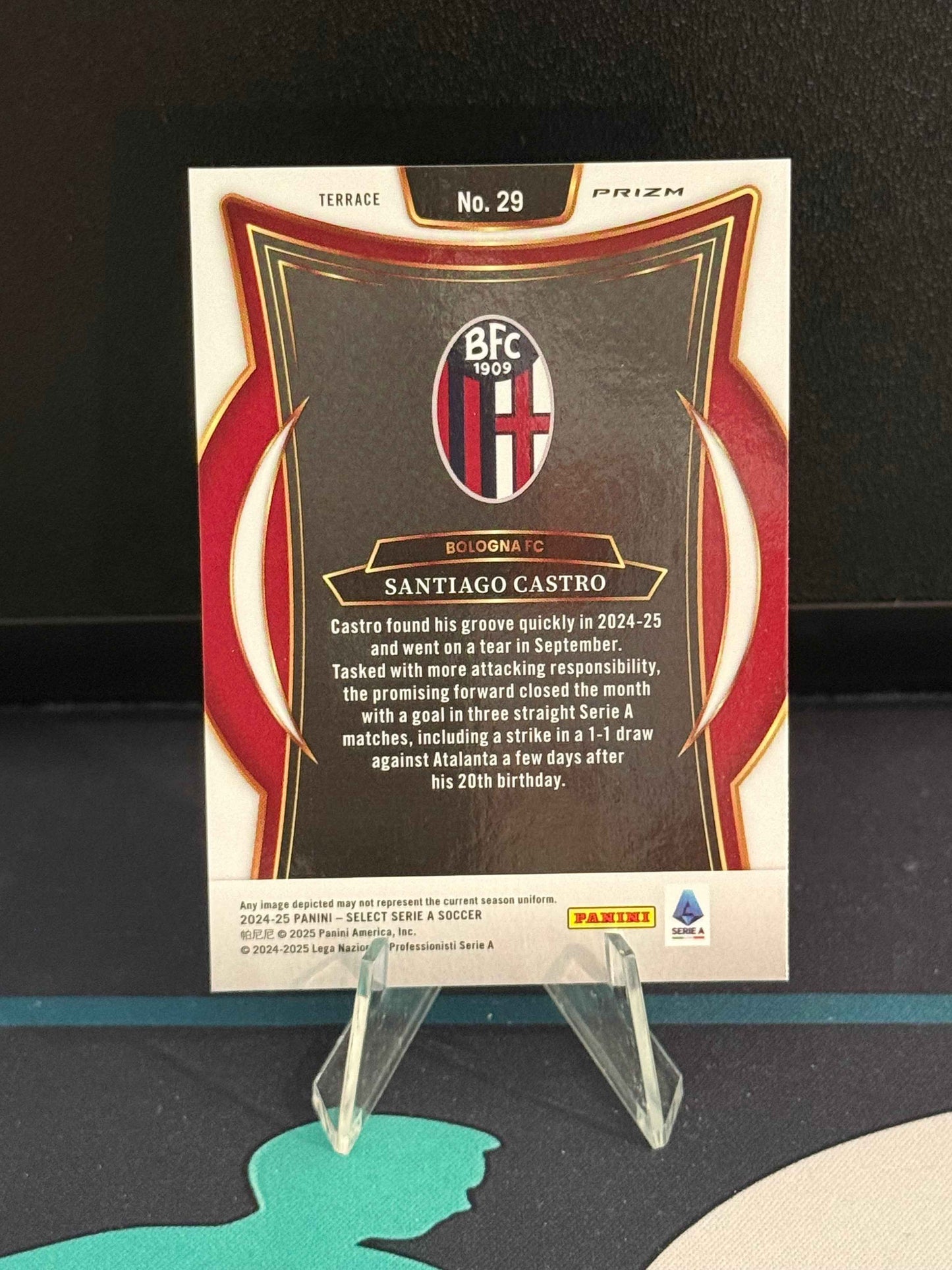 2024/2025 Panini Select Serie A Santiago Castro RC Red Parallel