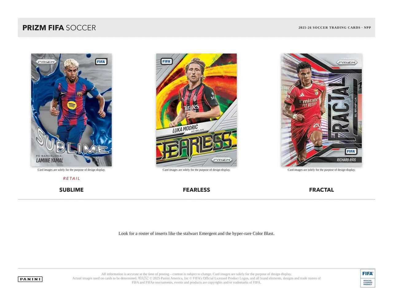 2025/26 Panini Select FIFA Soccer 6-Pack Blaster