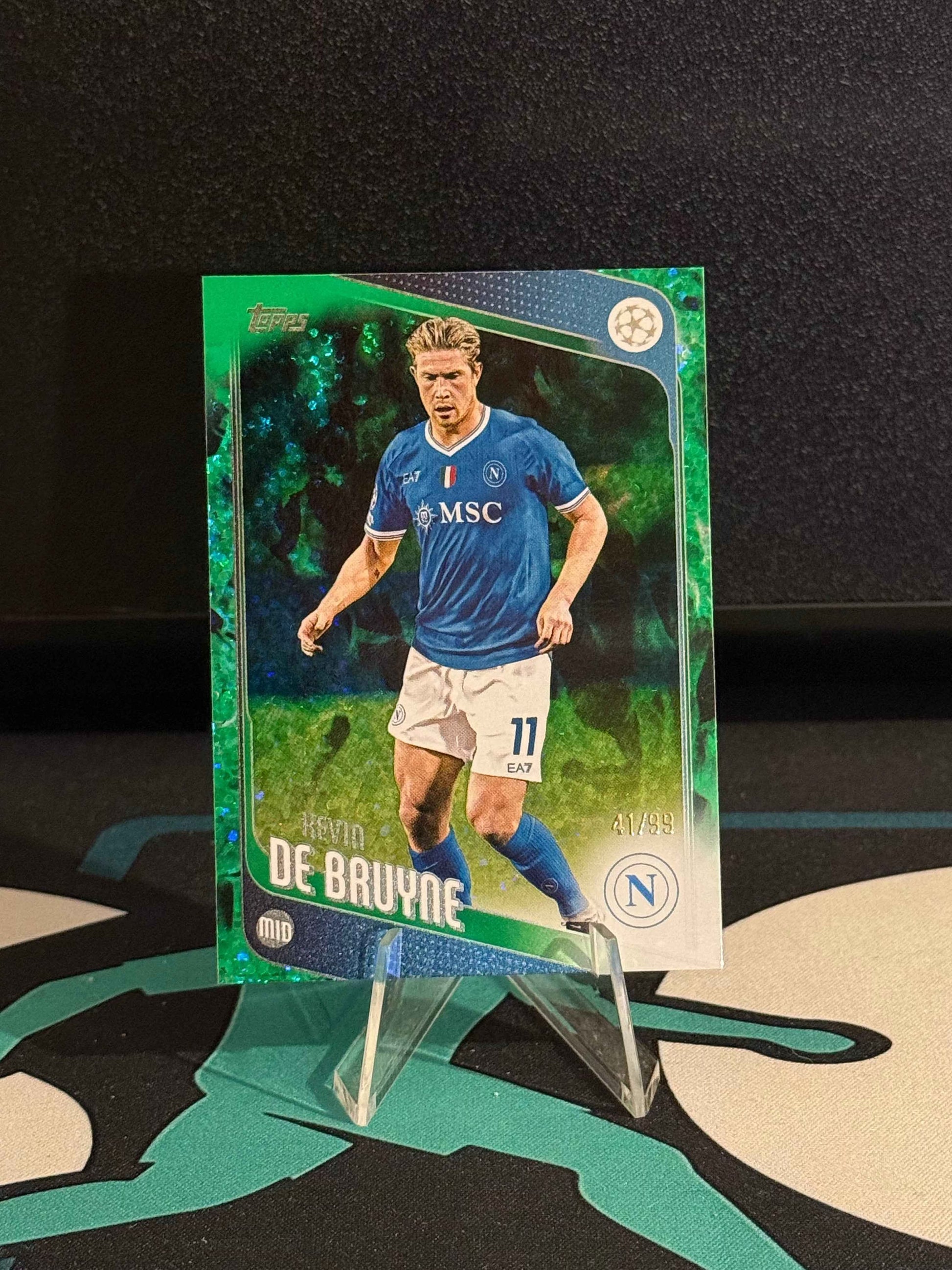 2025/2026 Topps Flagship UCC Kevin De Bruyne Green Inferno Parallel /99