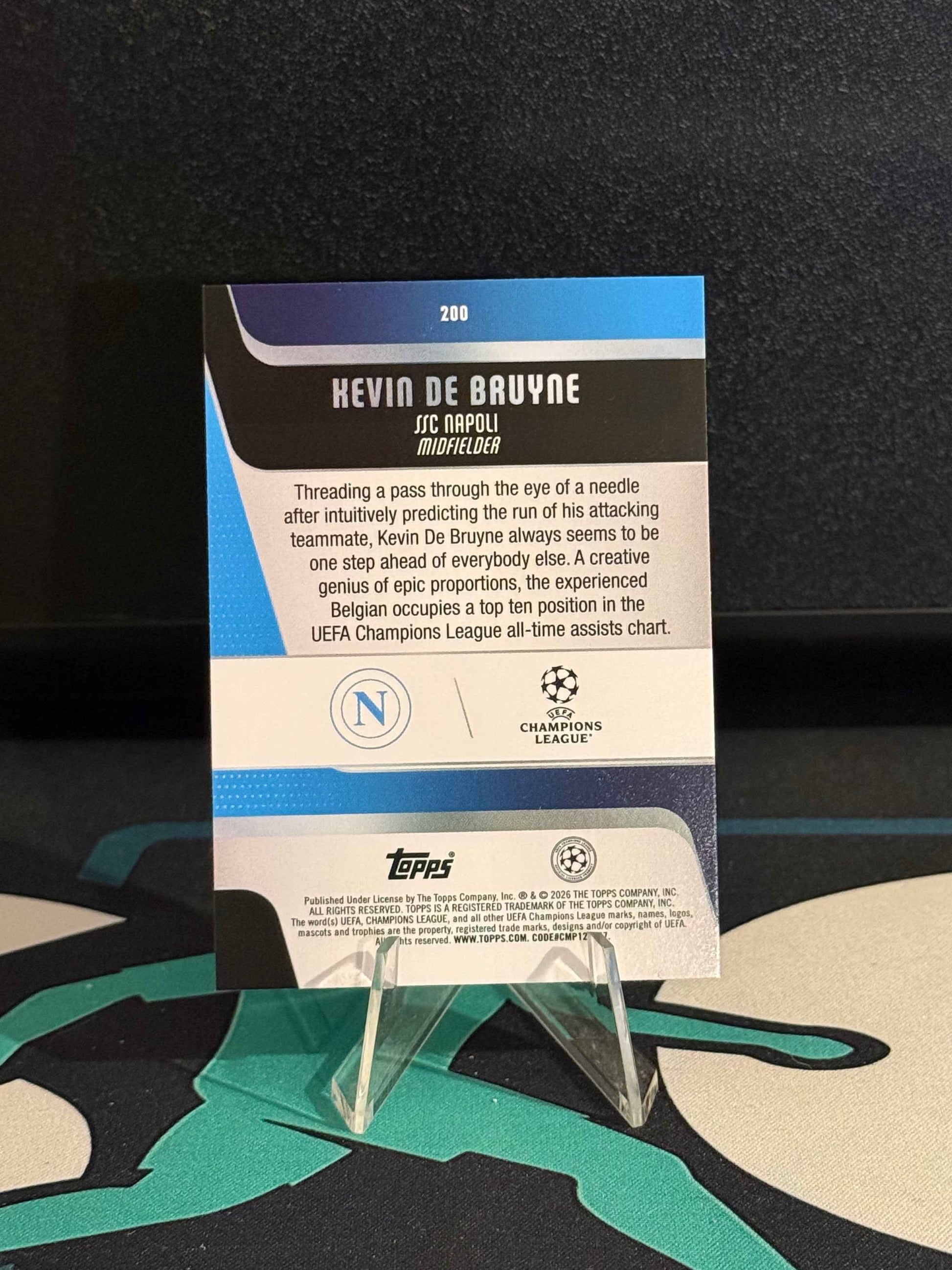2025/2026 Topps Flagship UCC Kevin De Bruyne Green Inferno Parallel /99