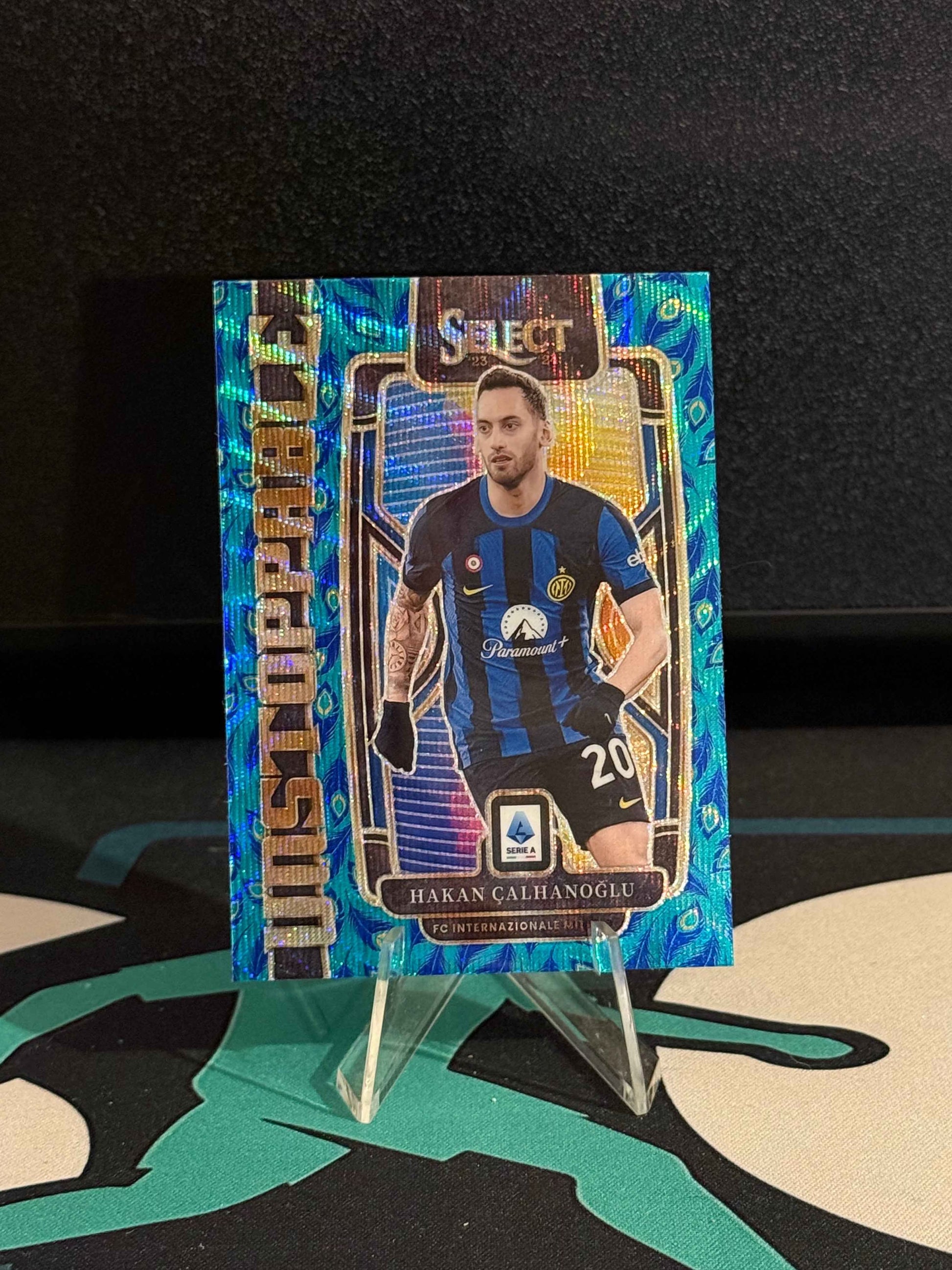 2023/2024 Panini Select Serie A Hakan Calhanoglu Peacock Parallel SP