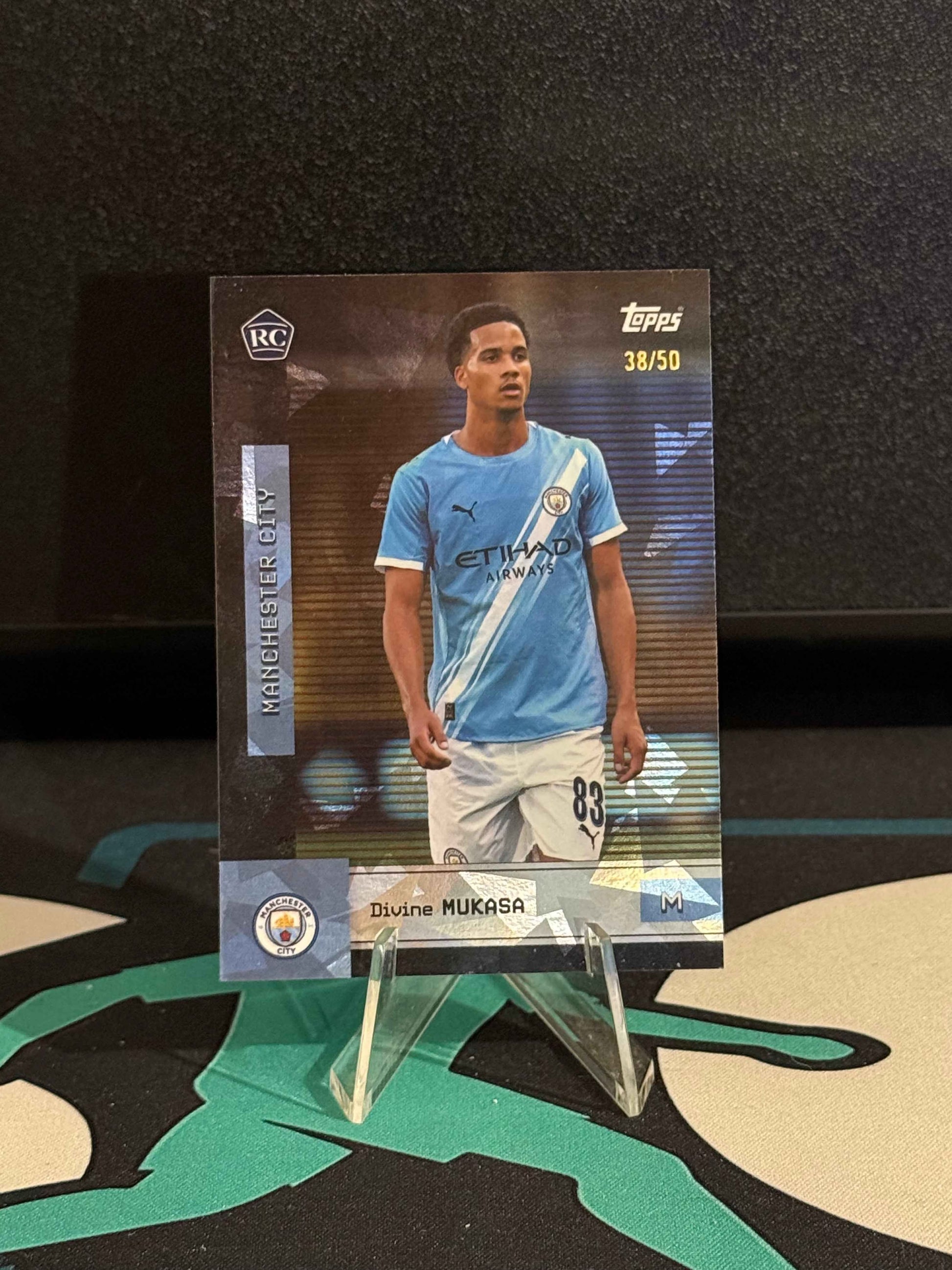 2025/2026 Topps Manchester City Team Set Divine Mukasa RC Gold Icy Parallel /50