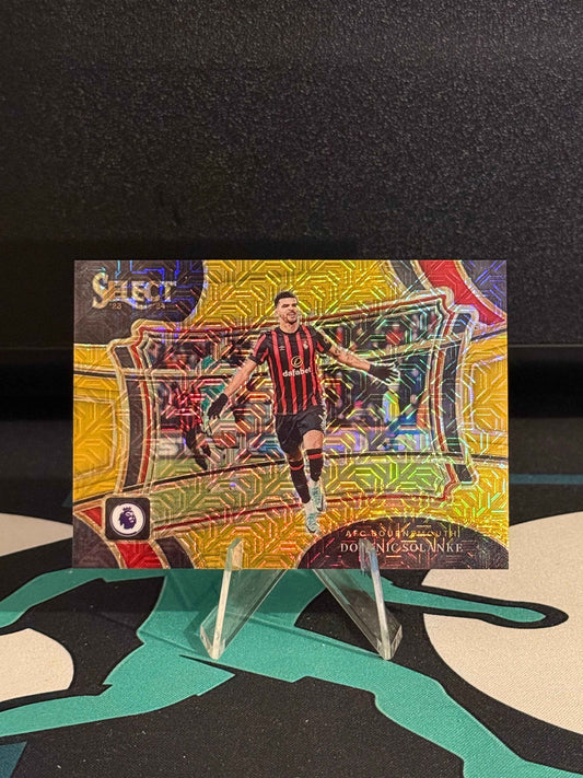 2023/2024 Panini Select Premier League Dominic Solanke Field Level Gold Mojo Parallel /10