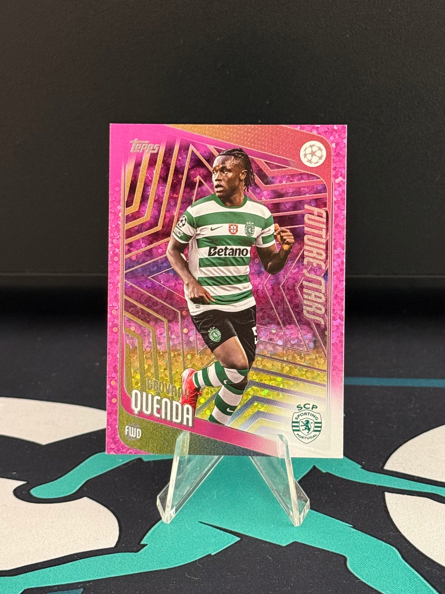 2025/2026 Topps Flagship UCC Geovany Quenda Pink Parallel
