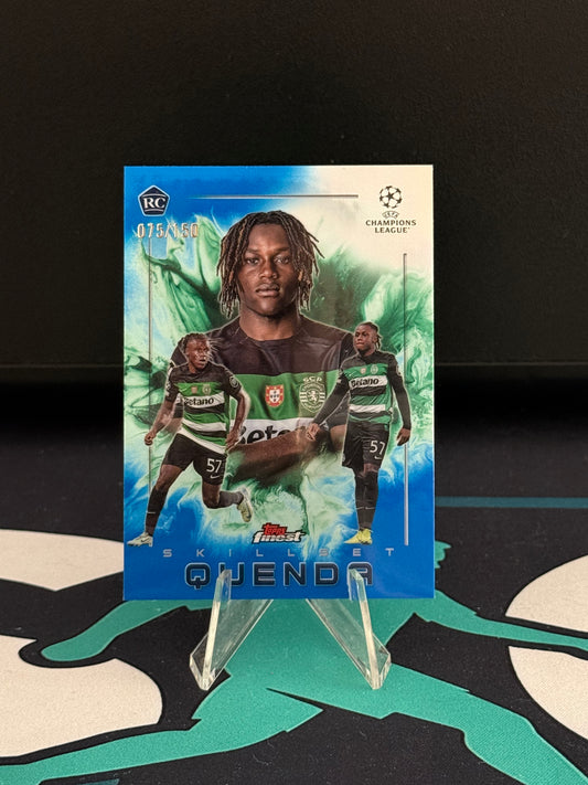 2024/2025 Topps Finest UCC Geovany Quenda RC Skillset Blue Parallel /150