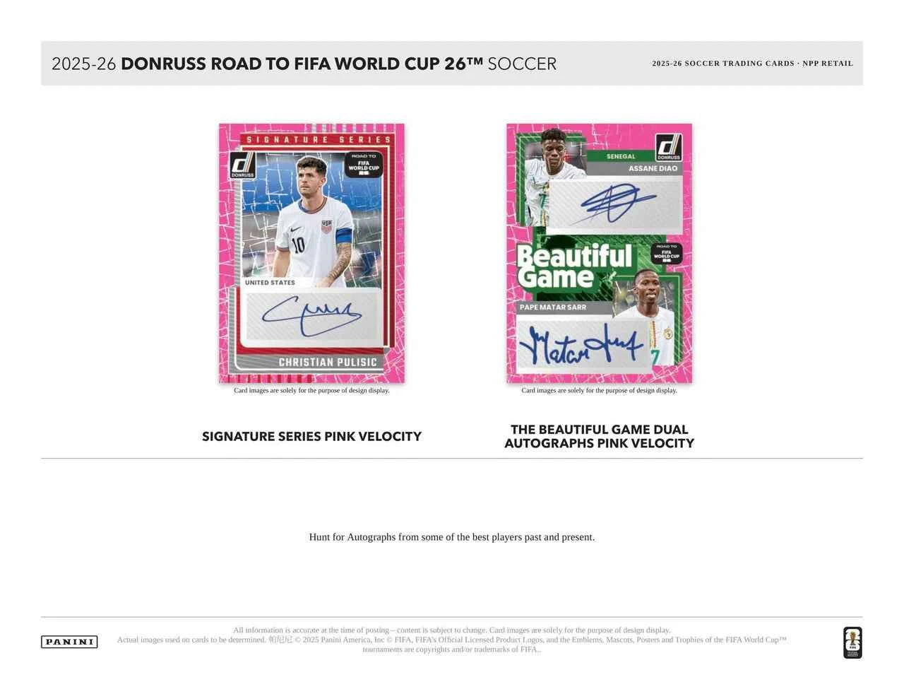 2025-2026 Panini Donruss Road to FIFA World Cup Fat-Pack