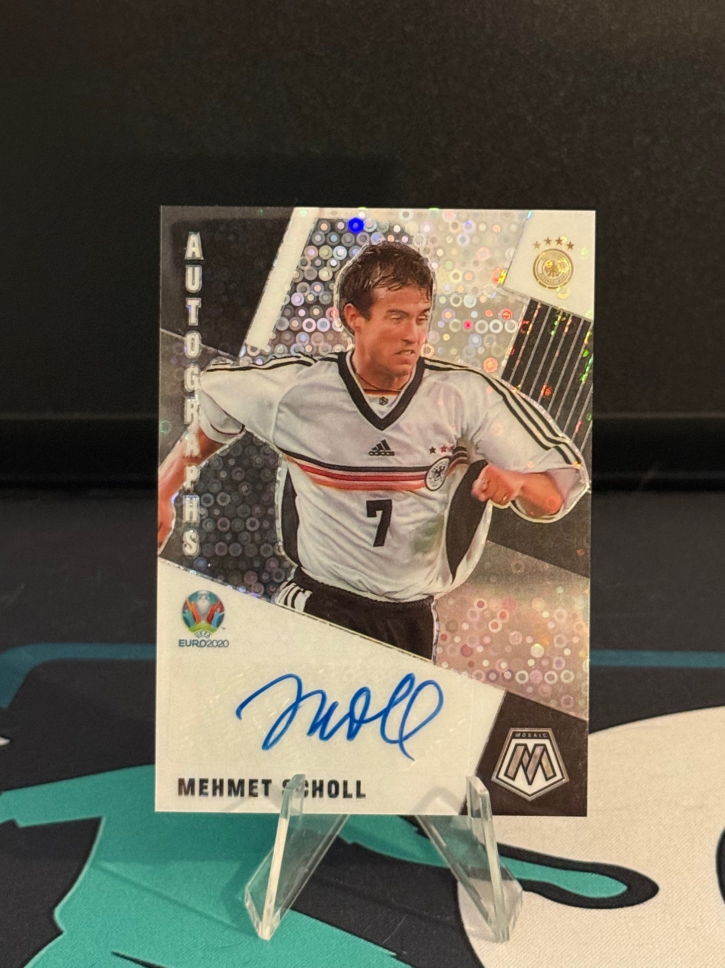 2020 Panini Mosaic EURO Mehmet Scholl Autograph Silver Parallel