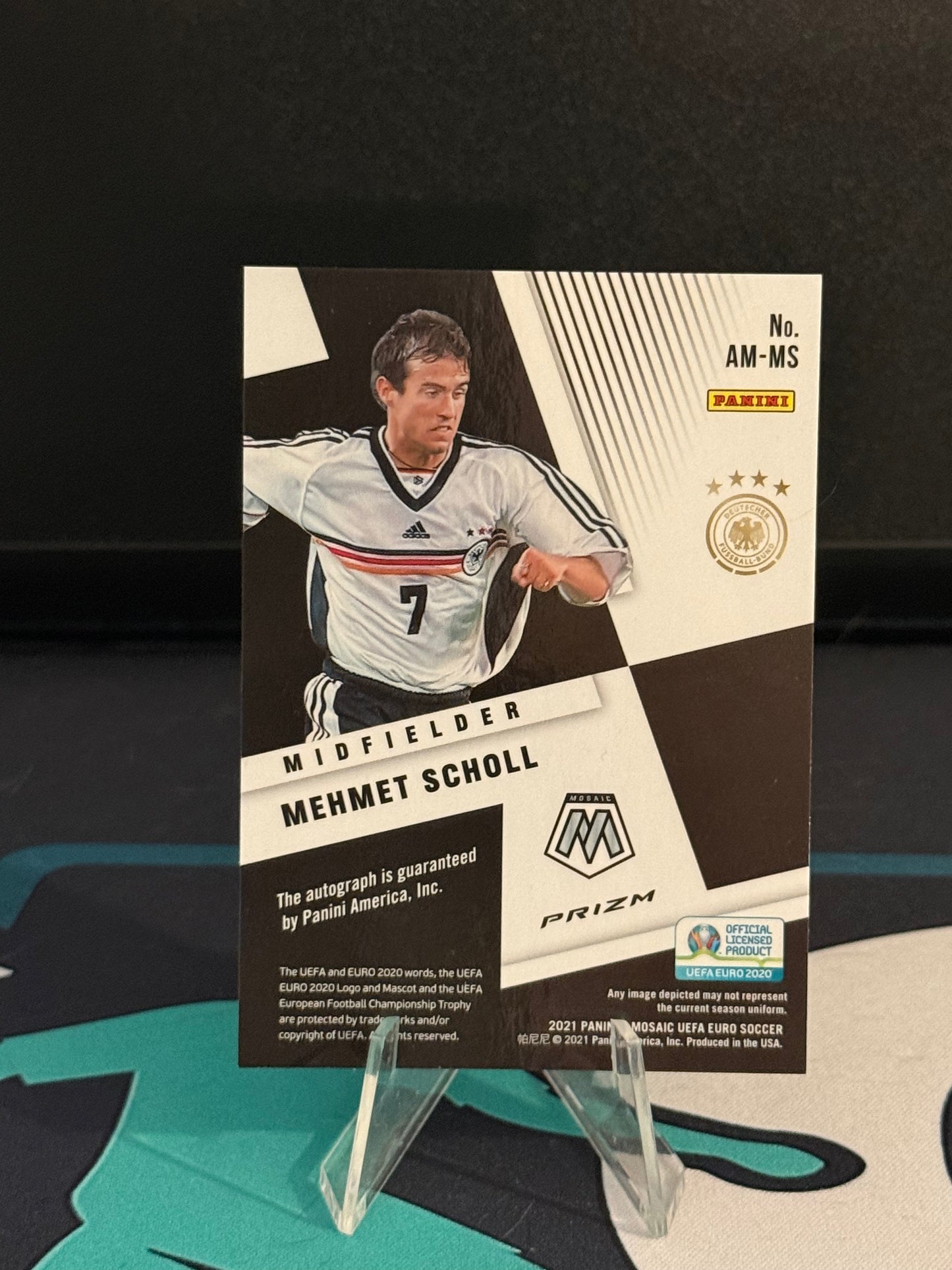 2020 Panini Mosaic EURO Mehmet Scholl Autograph Silver Parallel