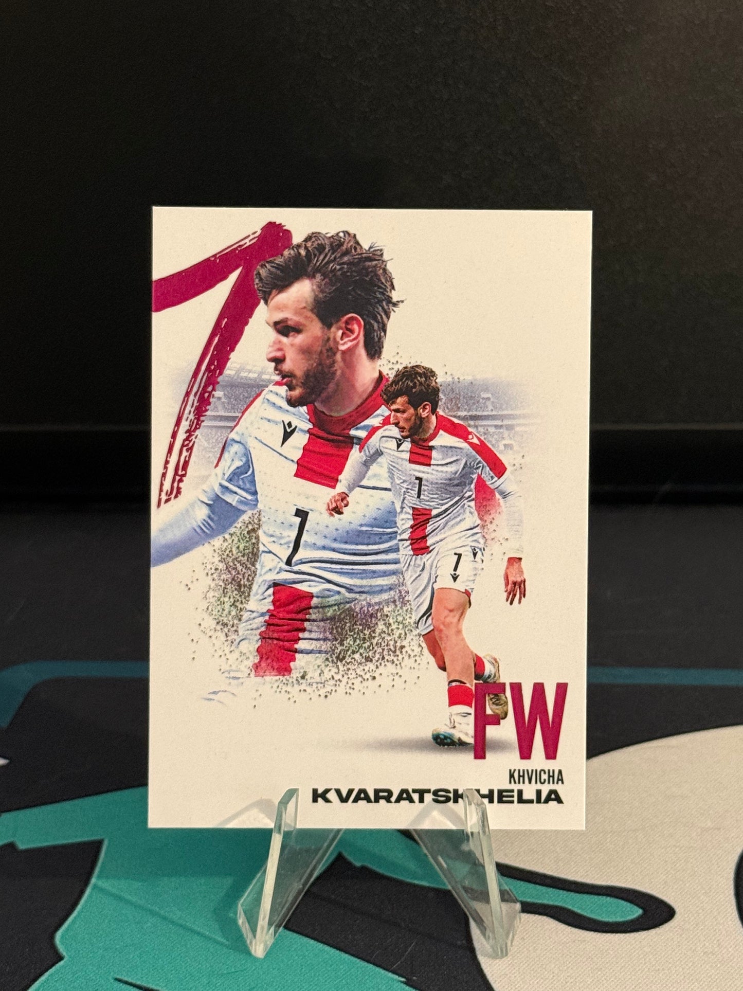 2024 Futera FX Khvicha Kvaratskhelia Purple Parallel /6