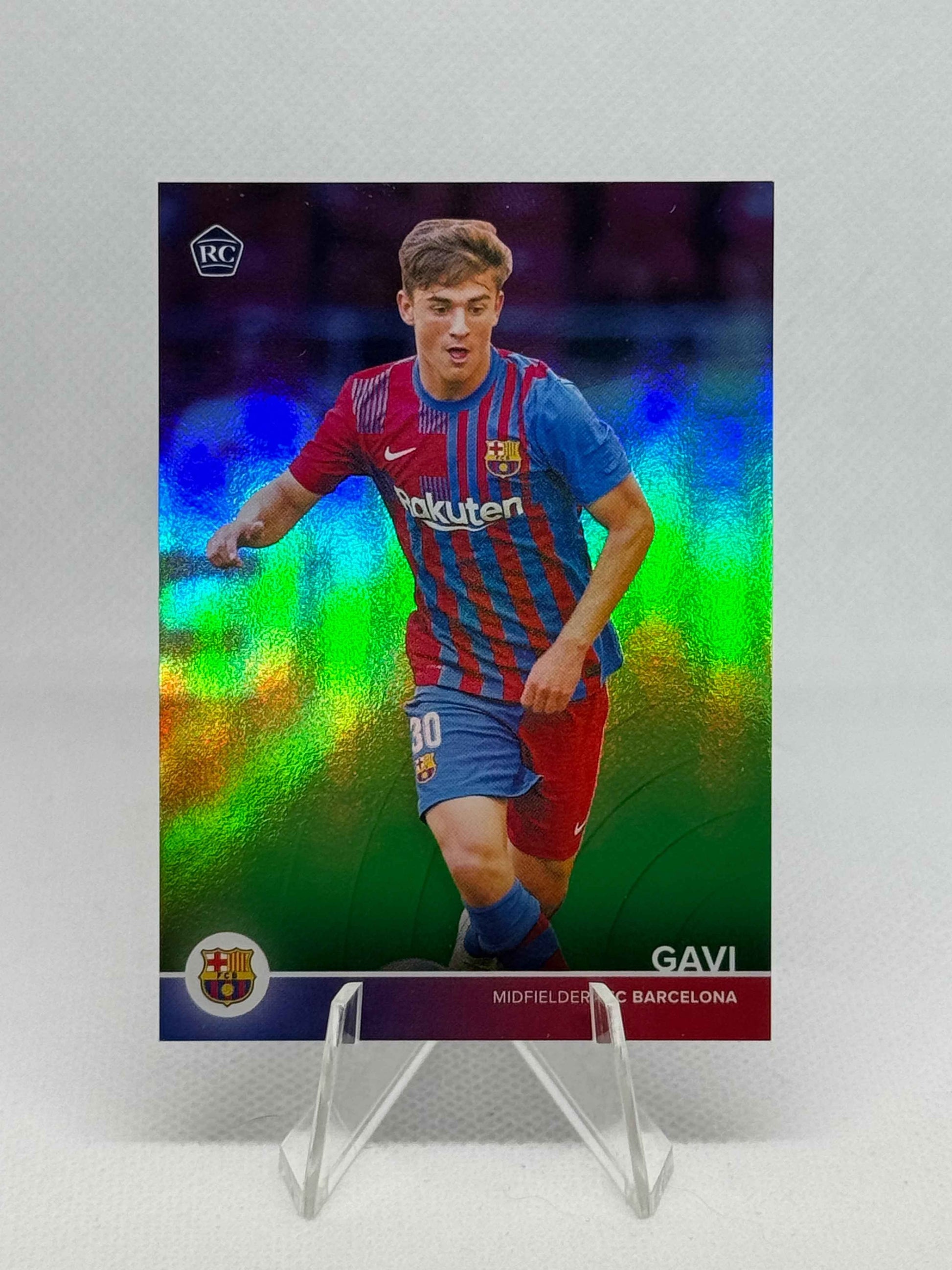 2021/2022 Topps FC Barcelona Fan Set Gavi RC Green Parallel /75