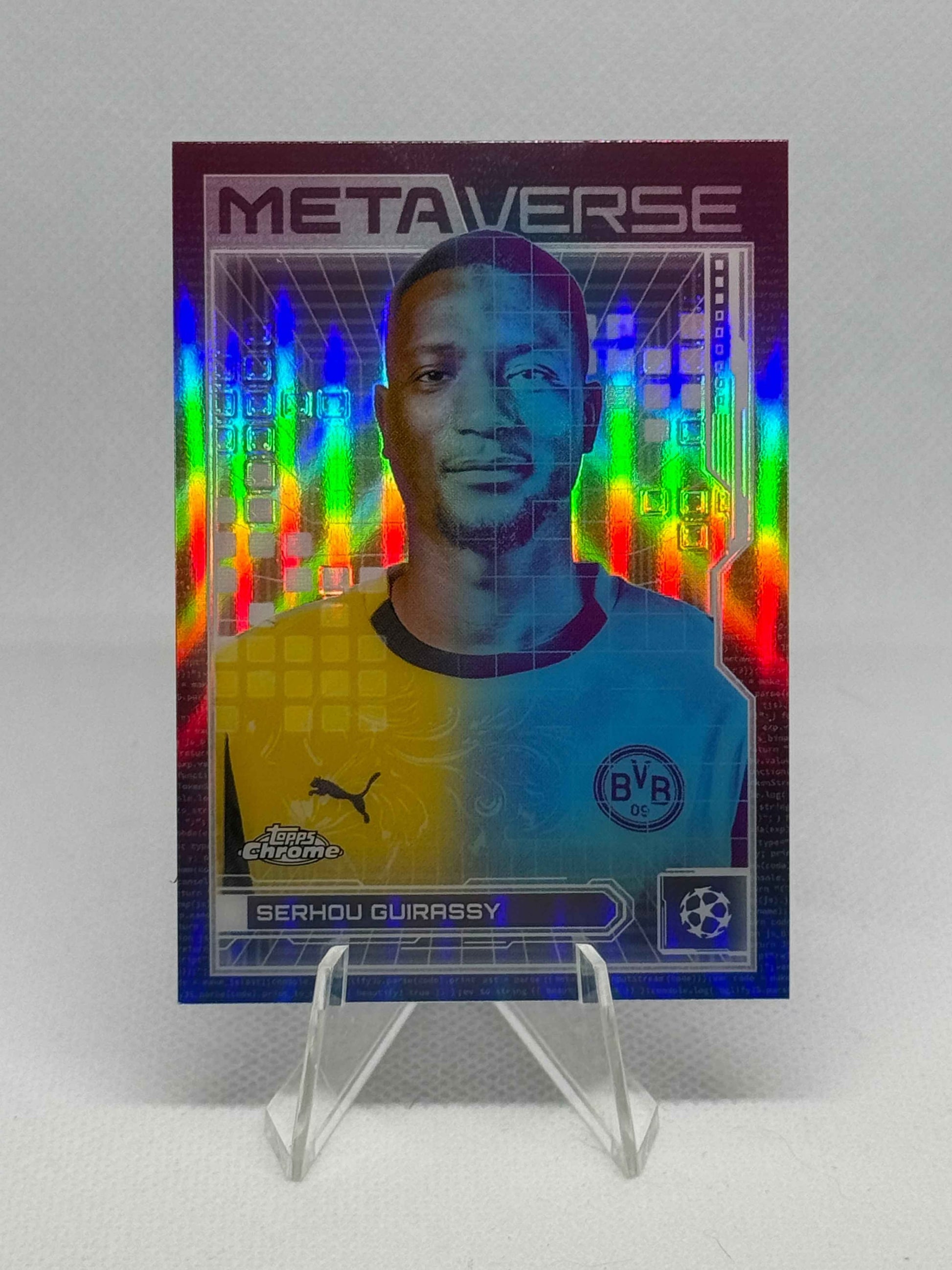 2025/2026 Topps Chrome UCC Serhou Guirassy Metaverse Case Hit