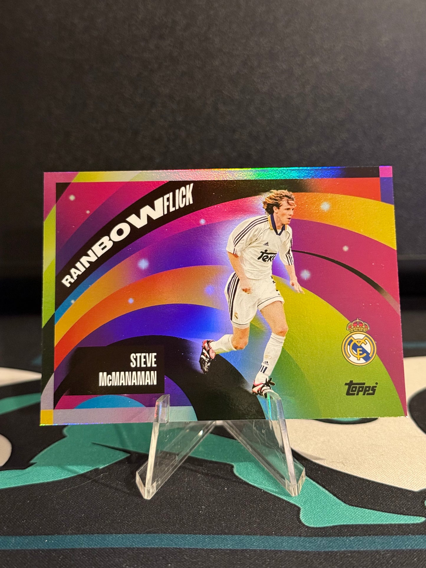2025/2026 Topps Real Madrid Team Set Steve McManaman Rainbow Flick Case Hit