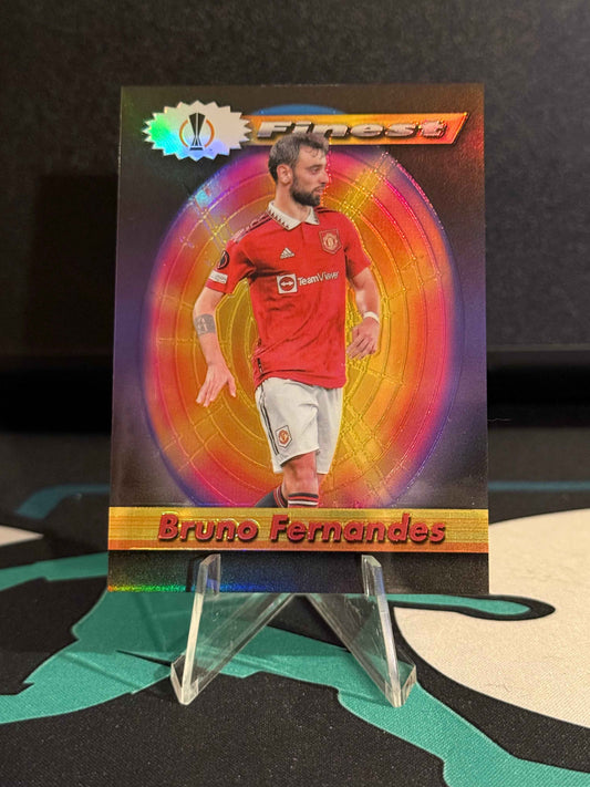 2021/2022 Topps Finest Flashbacks Bruno Fernandes Black Parallel /25