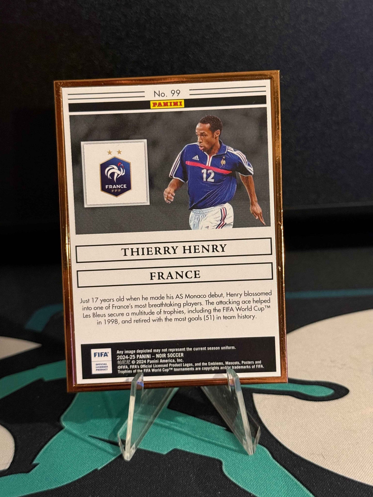 2024/2025 Panini Noir Thiery Henry Bronze Frame /25