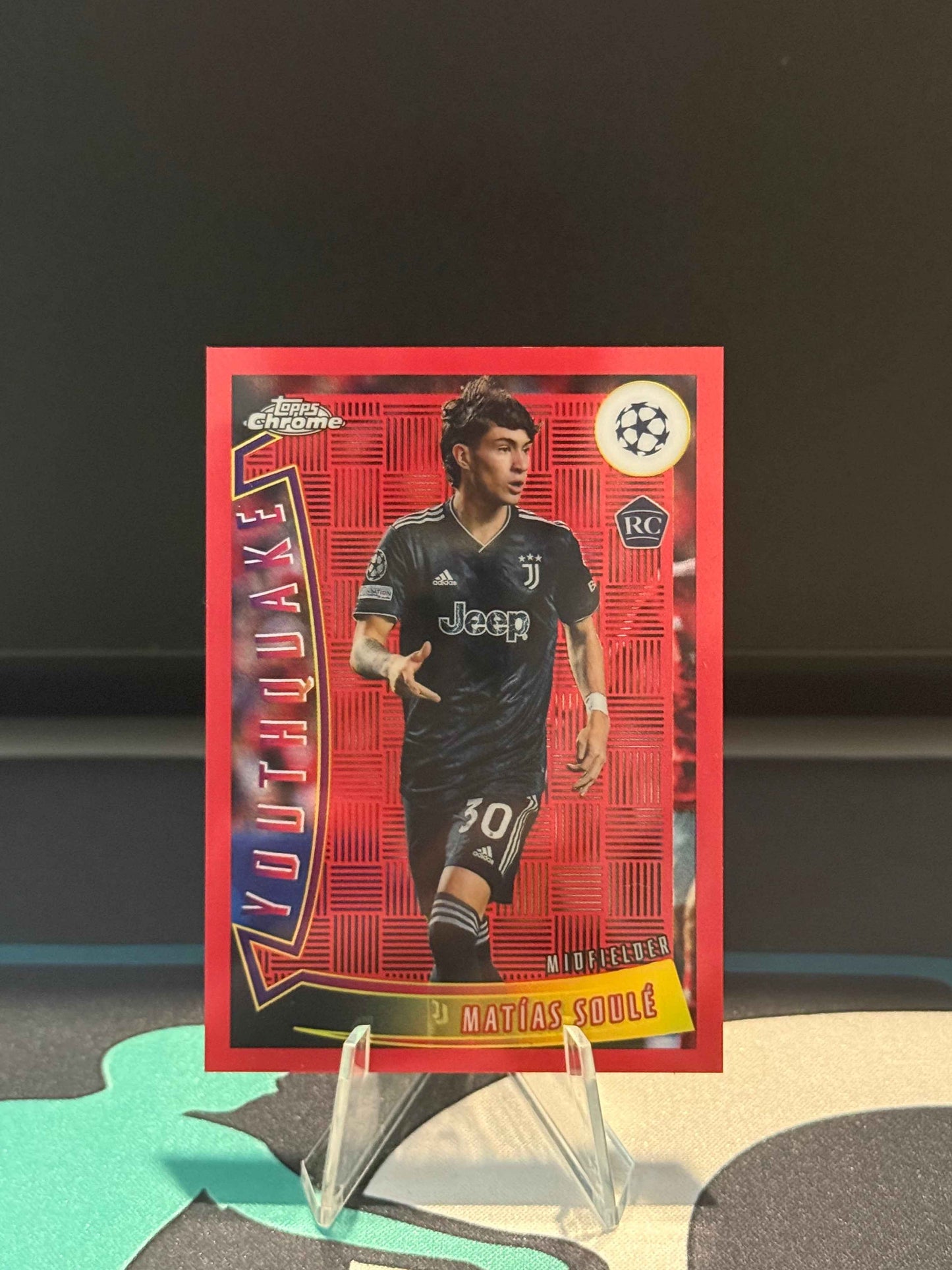 2022/2023 Topps Chrome UCC Matias Soule RC Youthquake Red Parallel /5