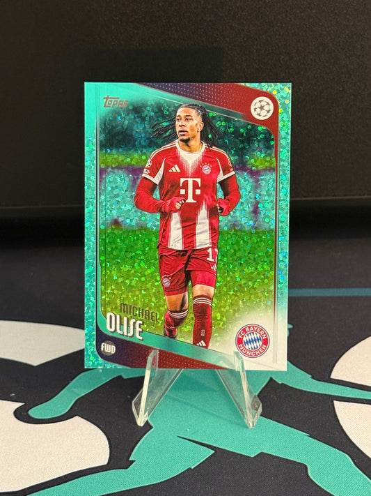 2023 Topps Flagship UCC Michael Olise Aqua Holo SP (1:500 Packs)