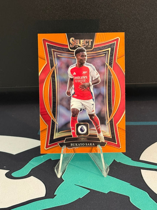 2024/2025 Panini Select Premier League Bukayo Saka Orange Parallel /75