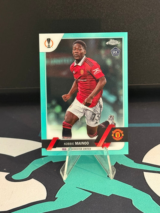 2022/2023 Topps Chrome UCC Kobbie Mainoo RC Aqua Parallel /199