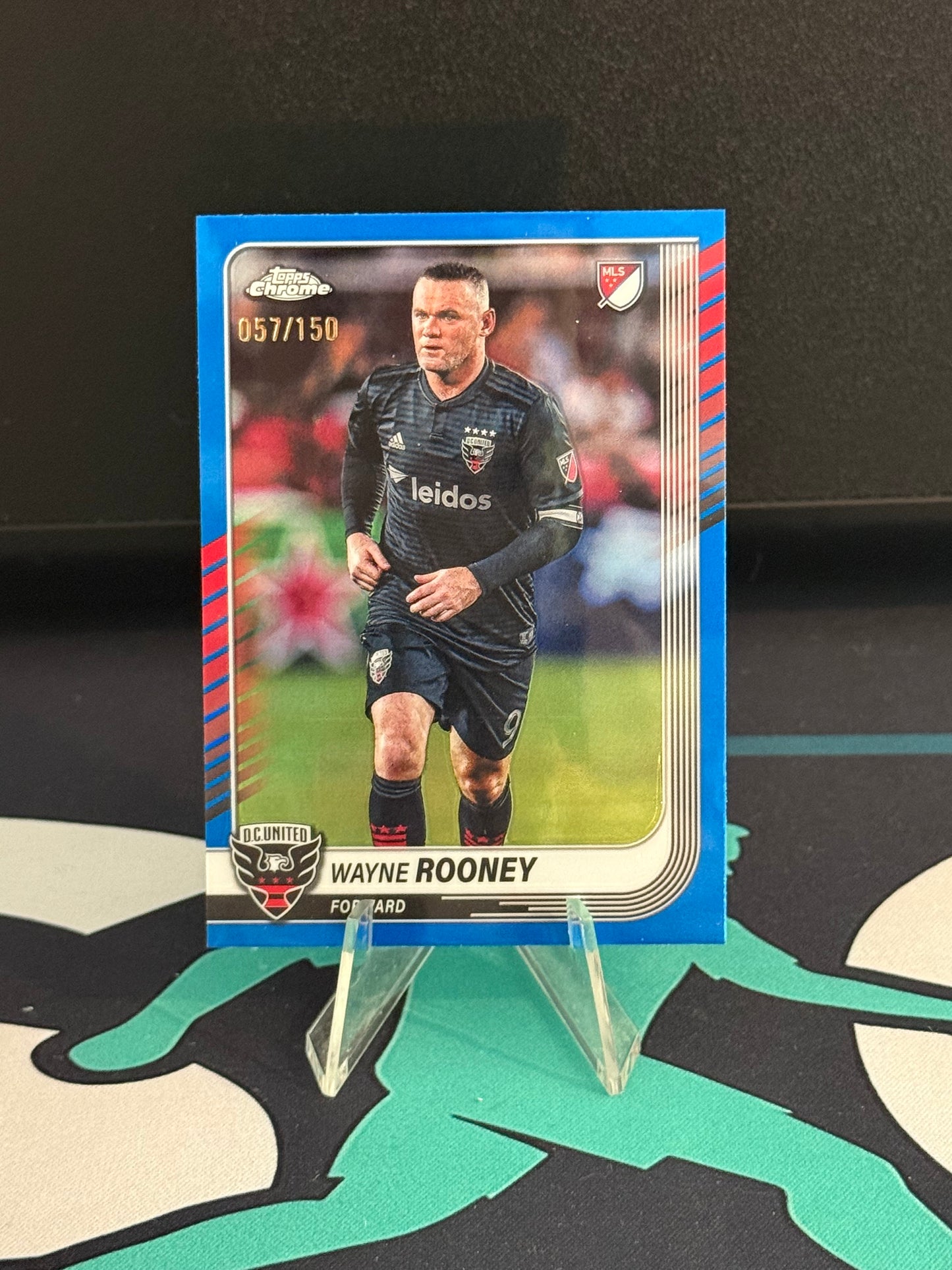 2025 Topps Chrome MLS Wayne Rooney Blue Parallel /150