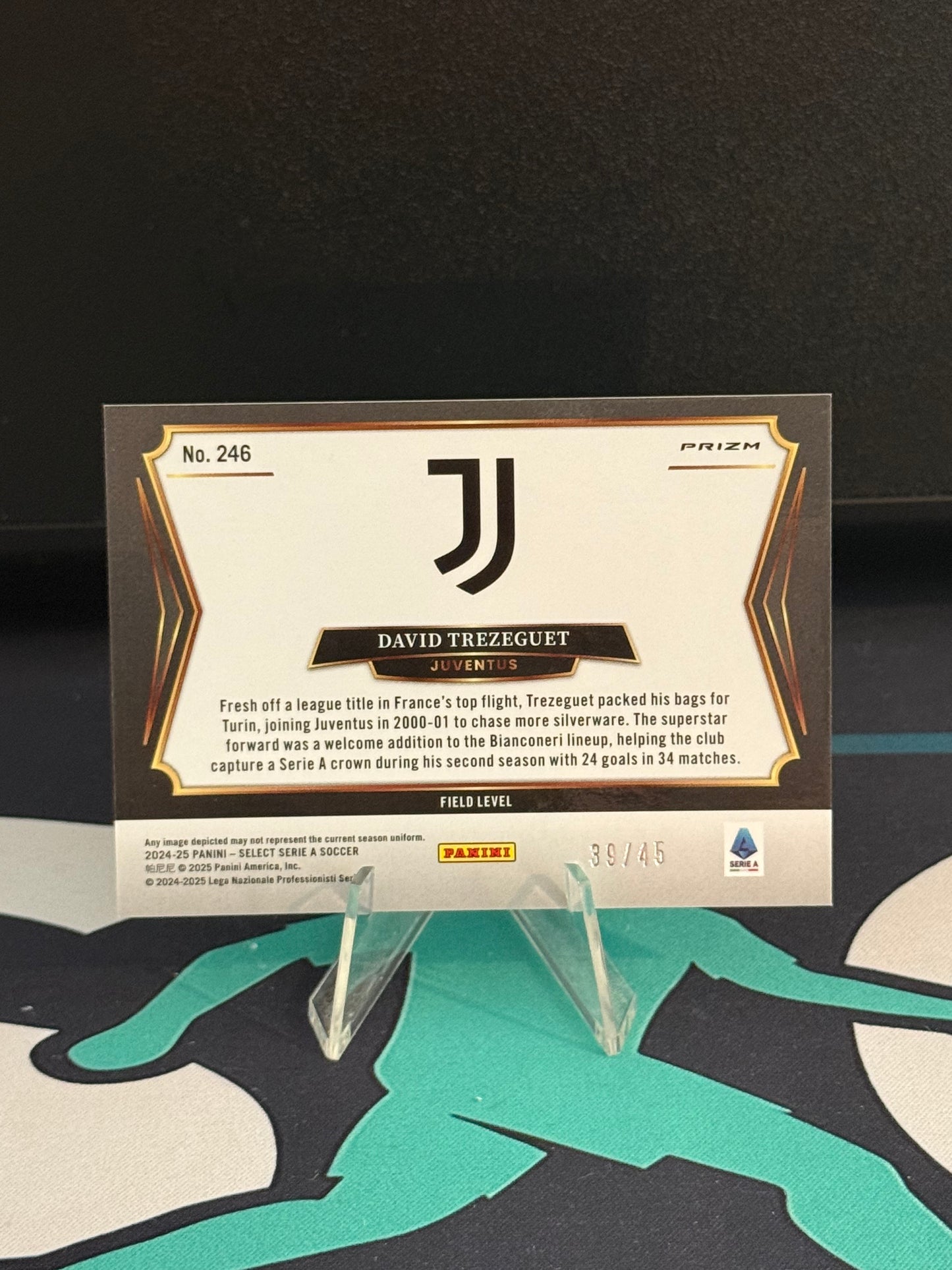 2024/2025 Panini Select Serie A David Trezeguet Field Level Bronze Checkerboard Parallel /45