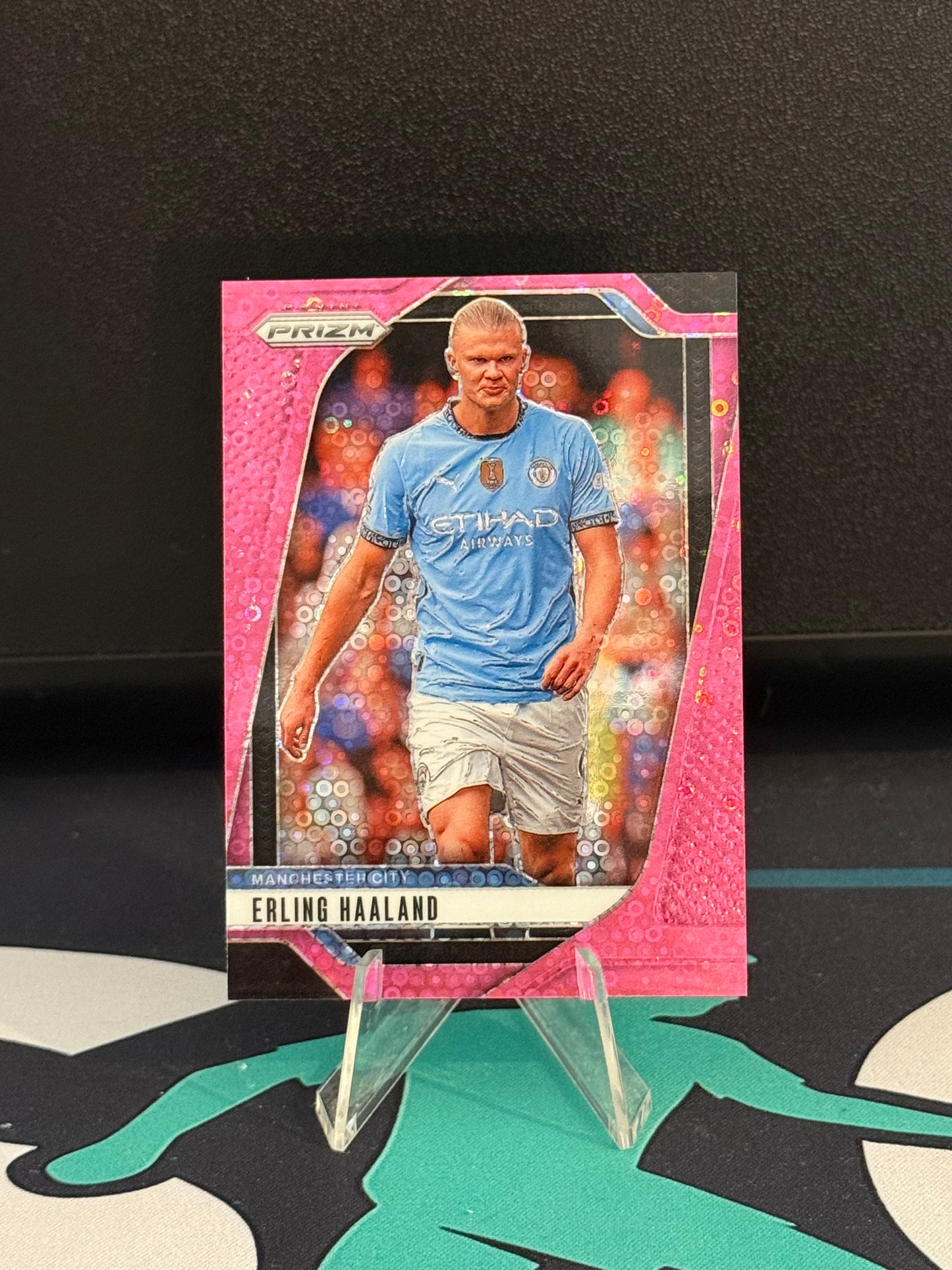 2024/2025 Panini Prizm Premier League Erling Haaland Breakaway Pink Parallel /149