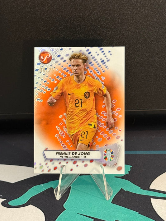 2023 Topps Road to EURO 2024 Frenkie De Jong Pristine Orange Parallel /25