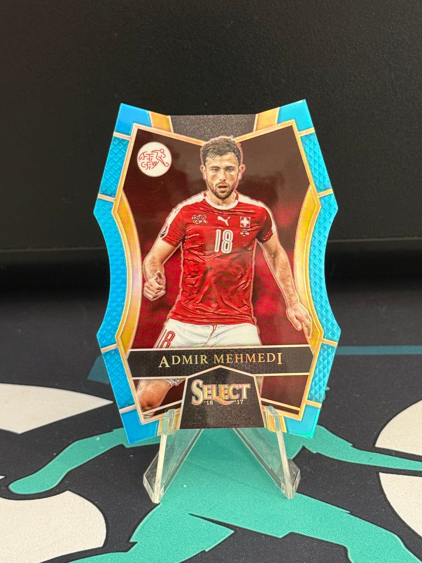2016/2017 Panini Select Admir Mehmedi Light Blue Die Cut Parallel /249