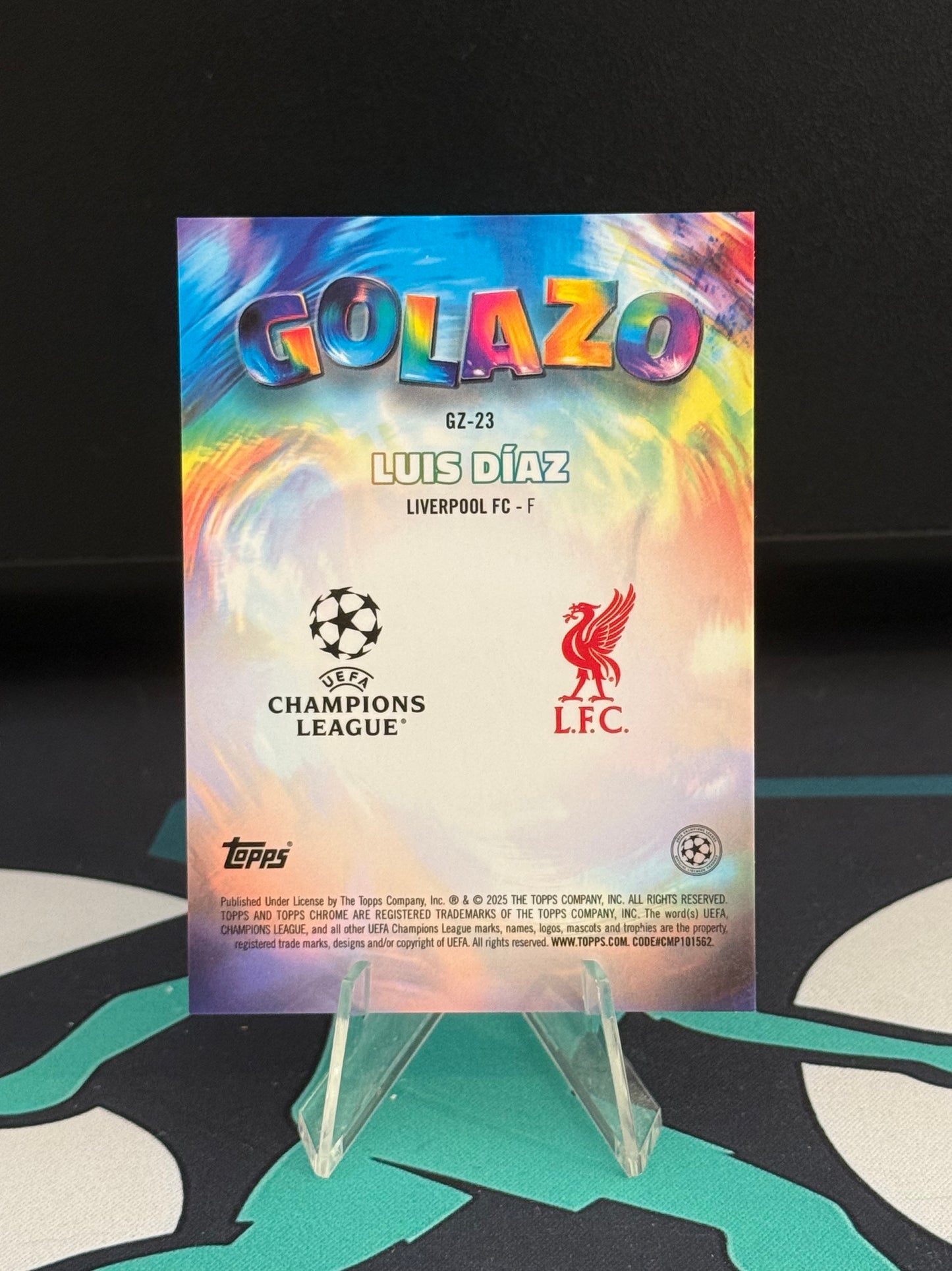 2024/2025 Topps Chrome UCC Luis Diaz Golazo Aqua Parallel /199