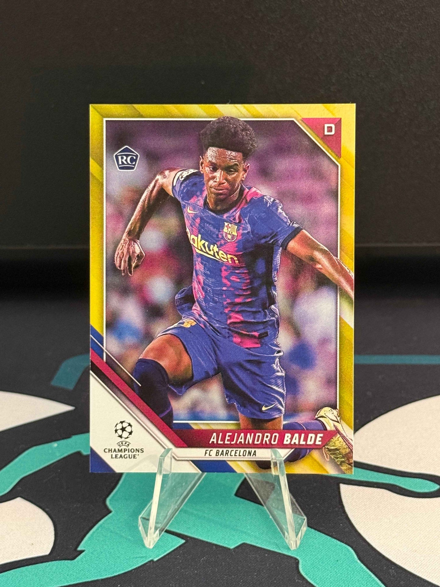 2021/2022 Topps Flagship UCL Alejandro Balde RC Yellow Parallel /250