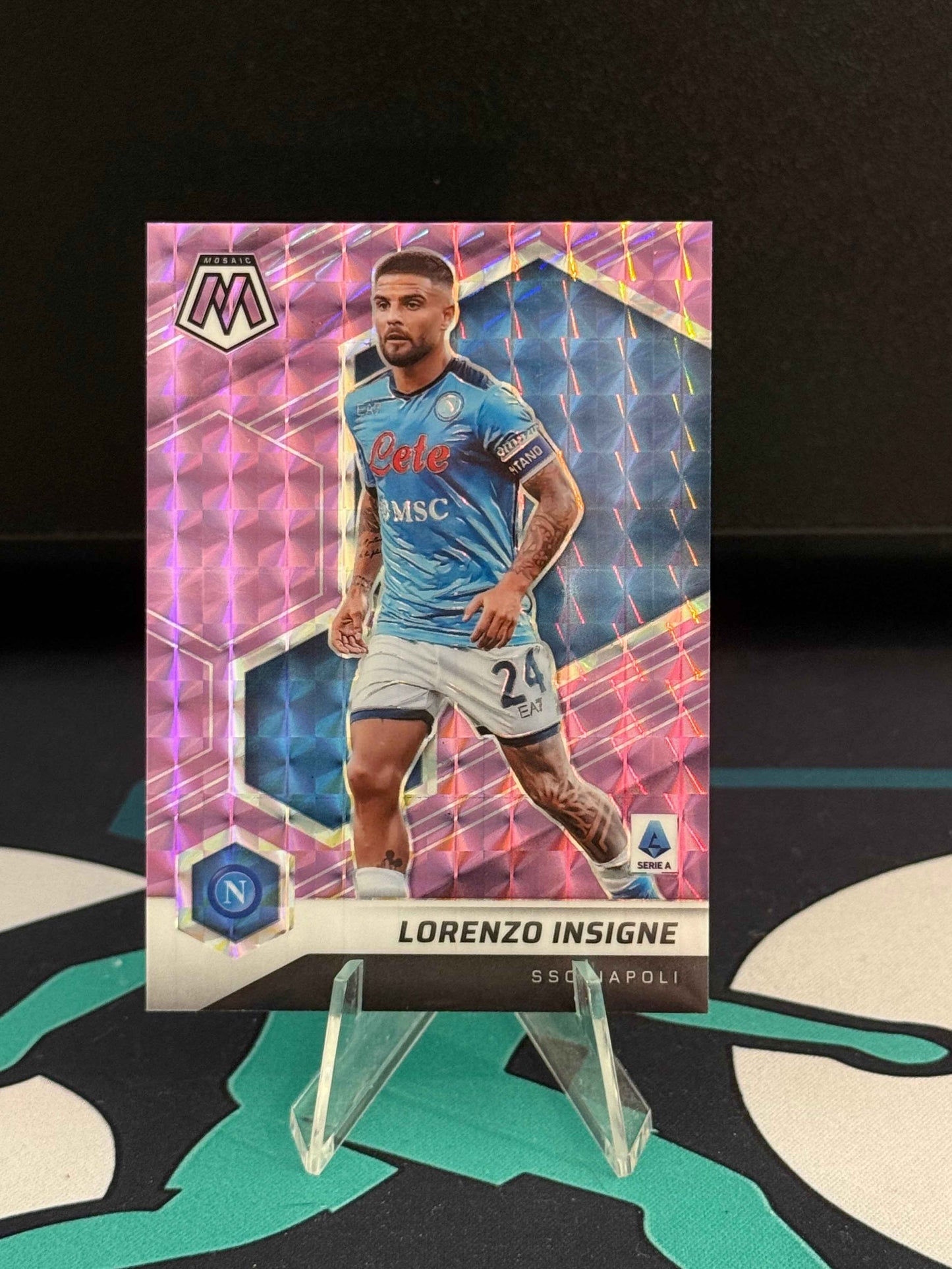 2021/2022 Panini Mosaic Serie A Lorenzo Insigne Pink Parallel /49