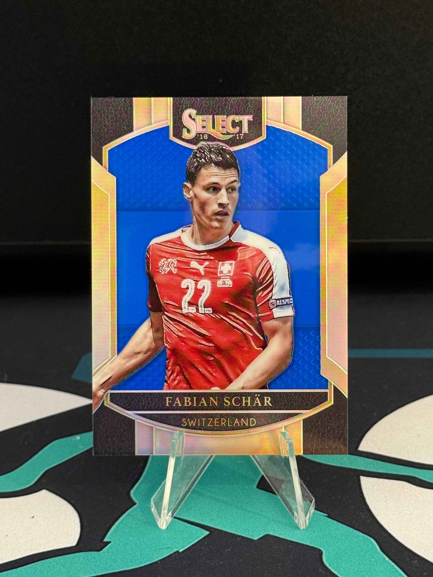 2016/2017 Panini Select Fabian Schär Blue Parallel /299