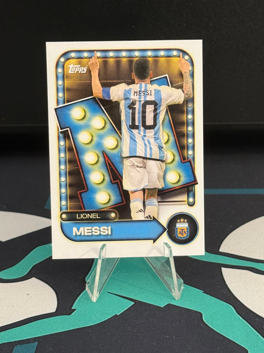 2026 Topps Argentina Collector Tin Lionel Messi Name in Lights