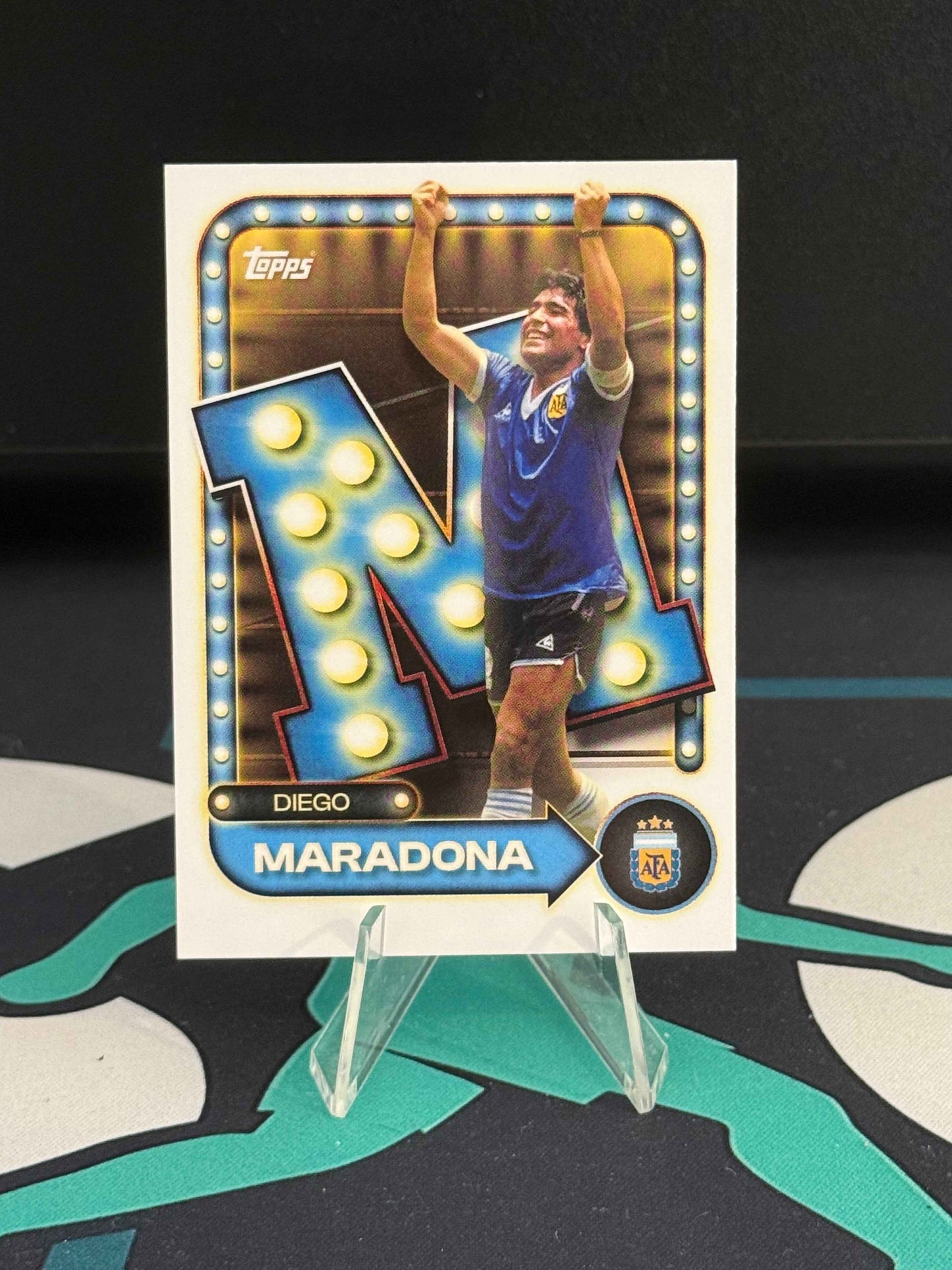 2026 Topps Argentina Collector Tin Diego Maradona Name in Lights