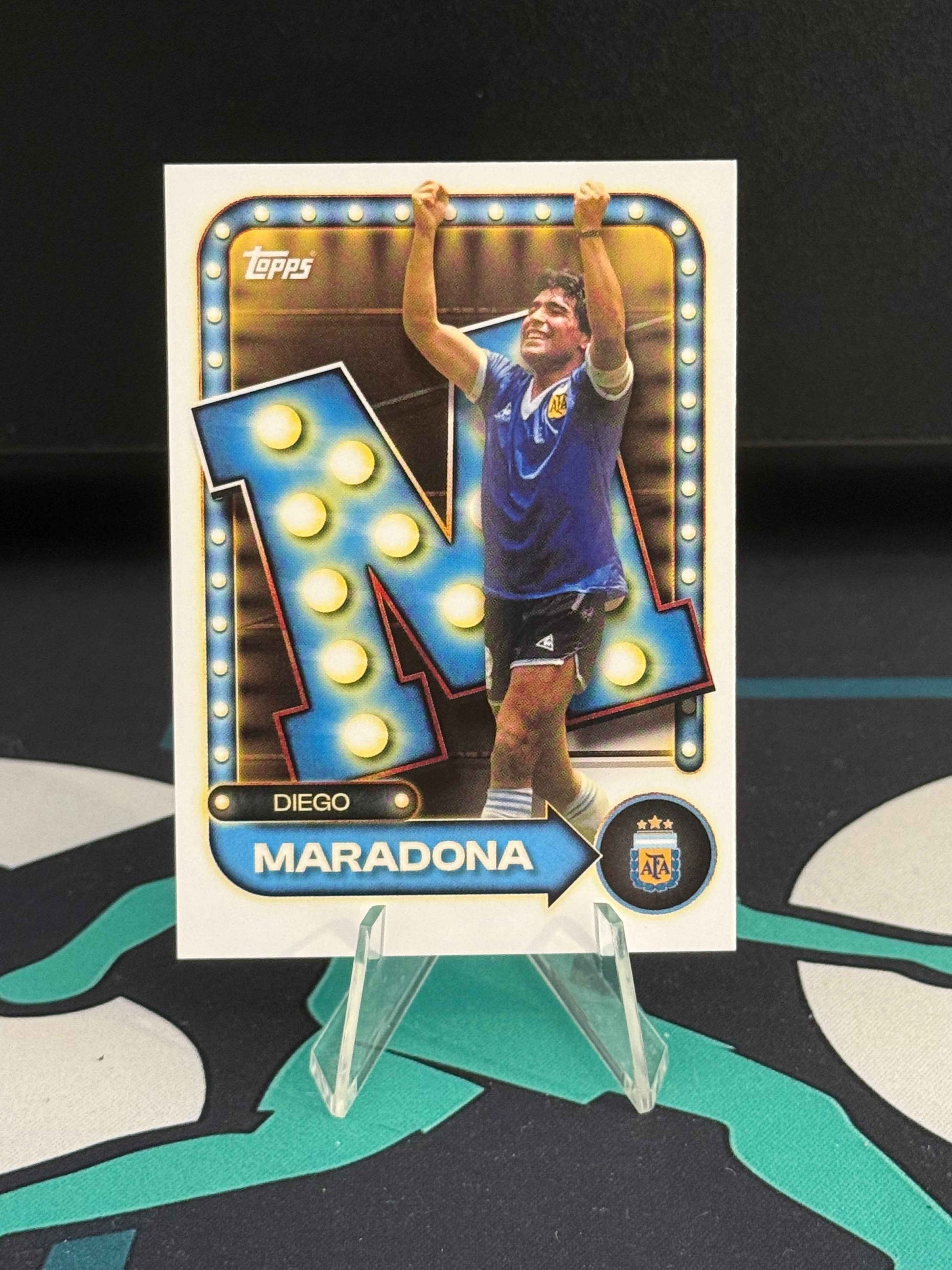 2026 Topps Argentina Collector Tin Diego Maradona Name in Lights