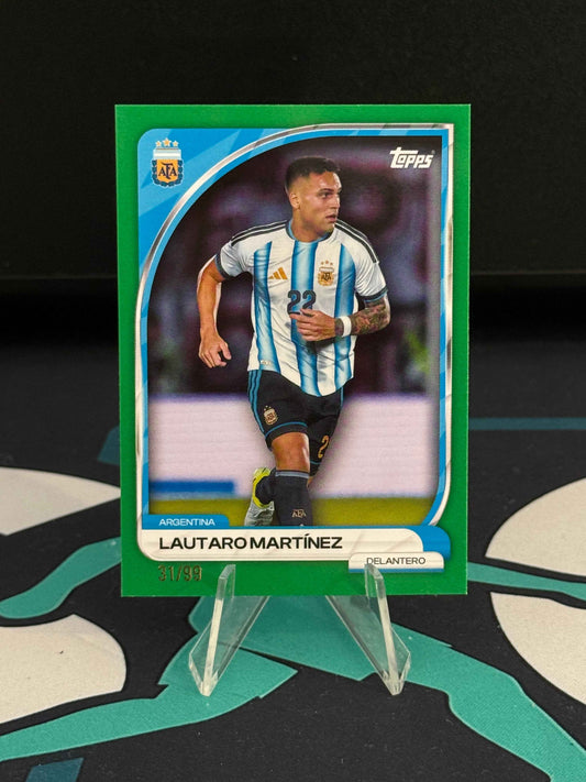 2026 Topps Argentina Collector Tin Lautaro Martinez Green Parallel /99