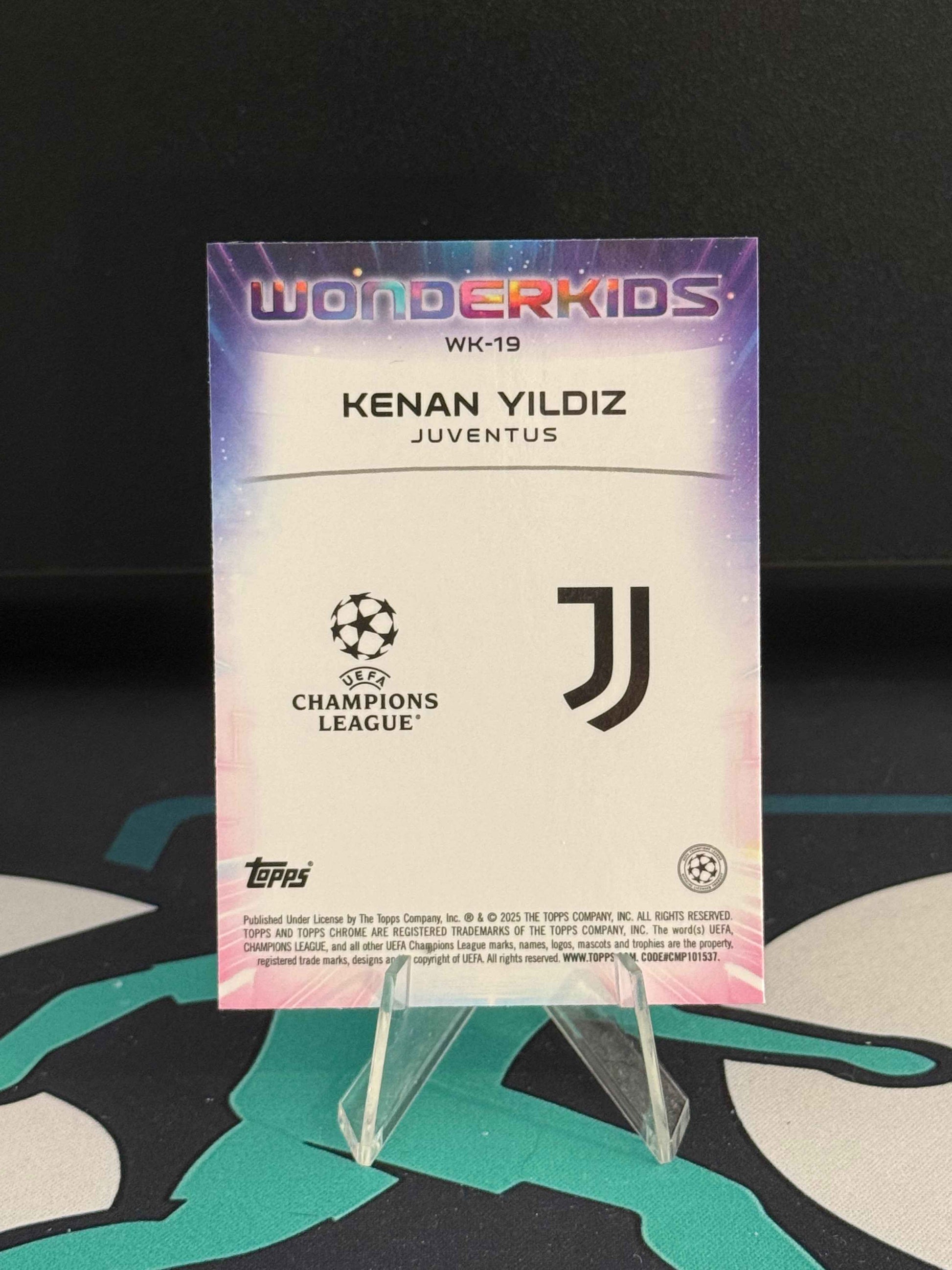 2024/2025 Topps Chrome UCC Kenan Yildiz Wonderkids