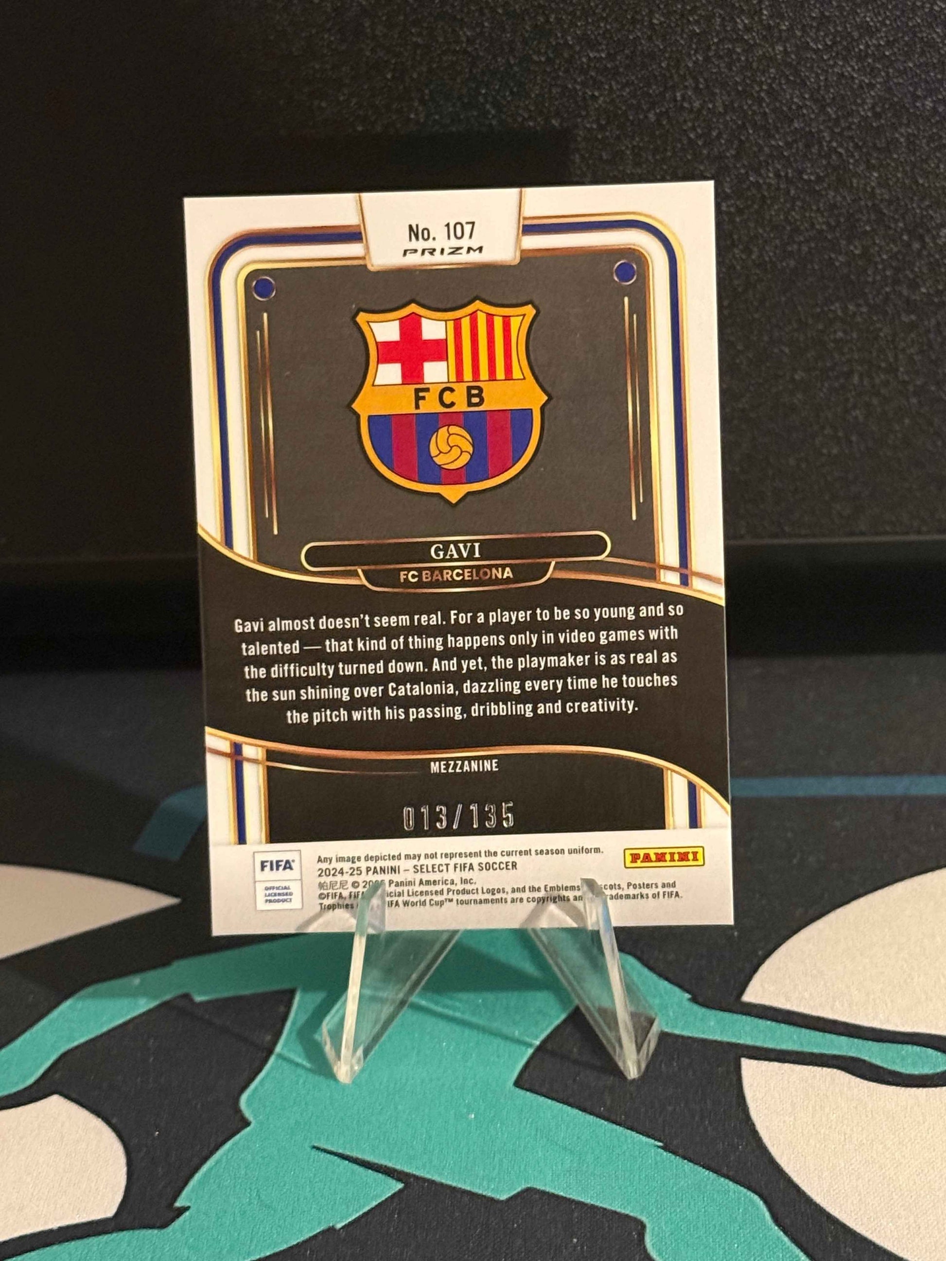 2024/2025 Panini Select FIFA Gavi Camo Parallel /135